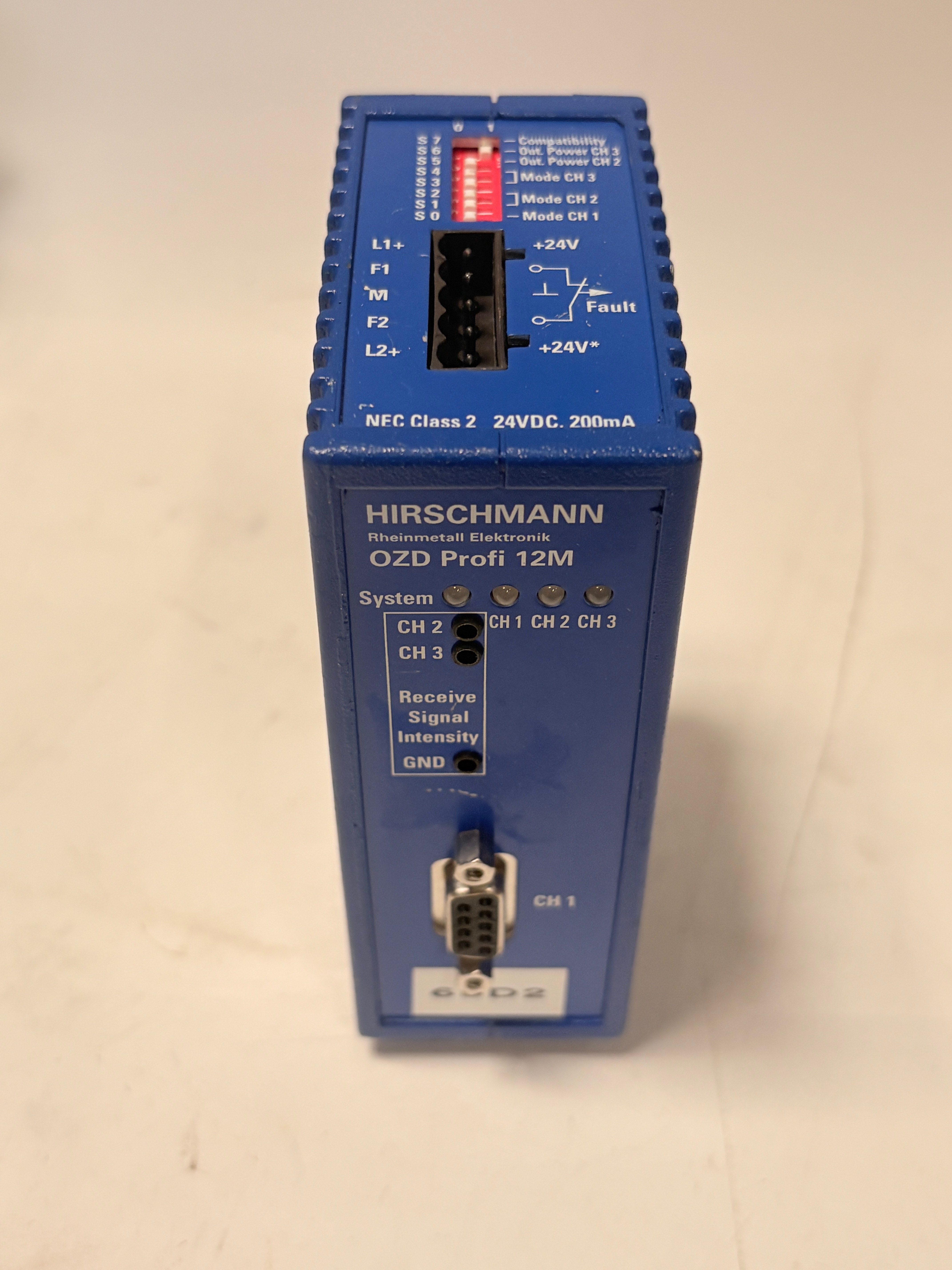 Hirschmann OZD PROFI 12M G12 PROFIBUS Fibre Optic Repeater