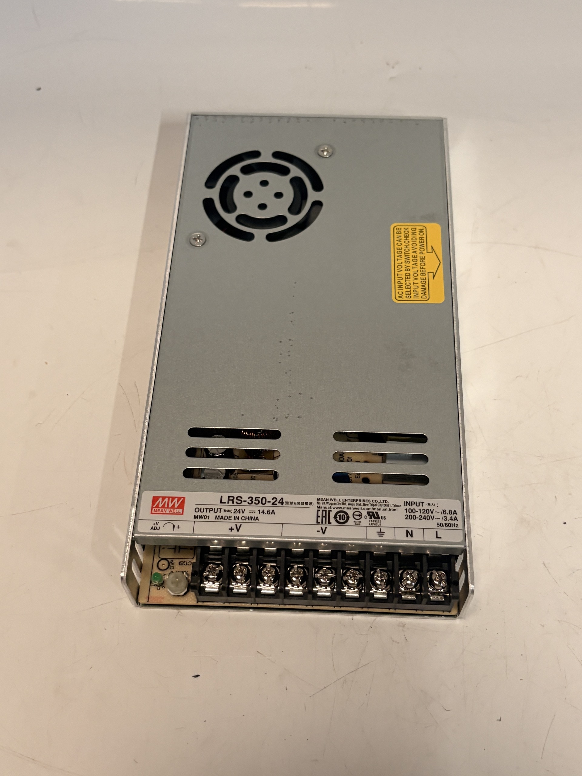 MEAN WELL LRS-350-24 350W 24VDC 14.6A Switching Power Supply