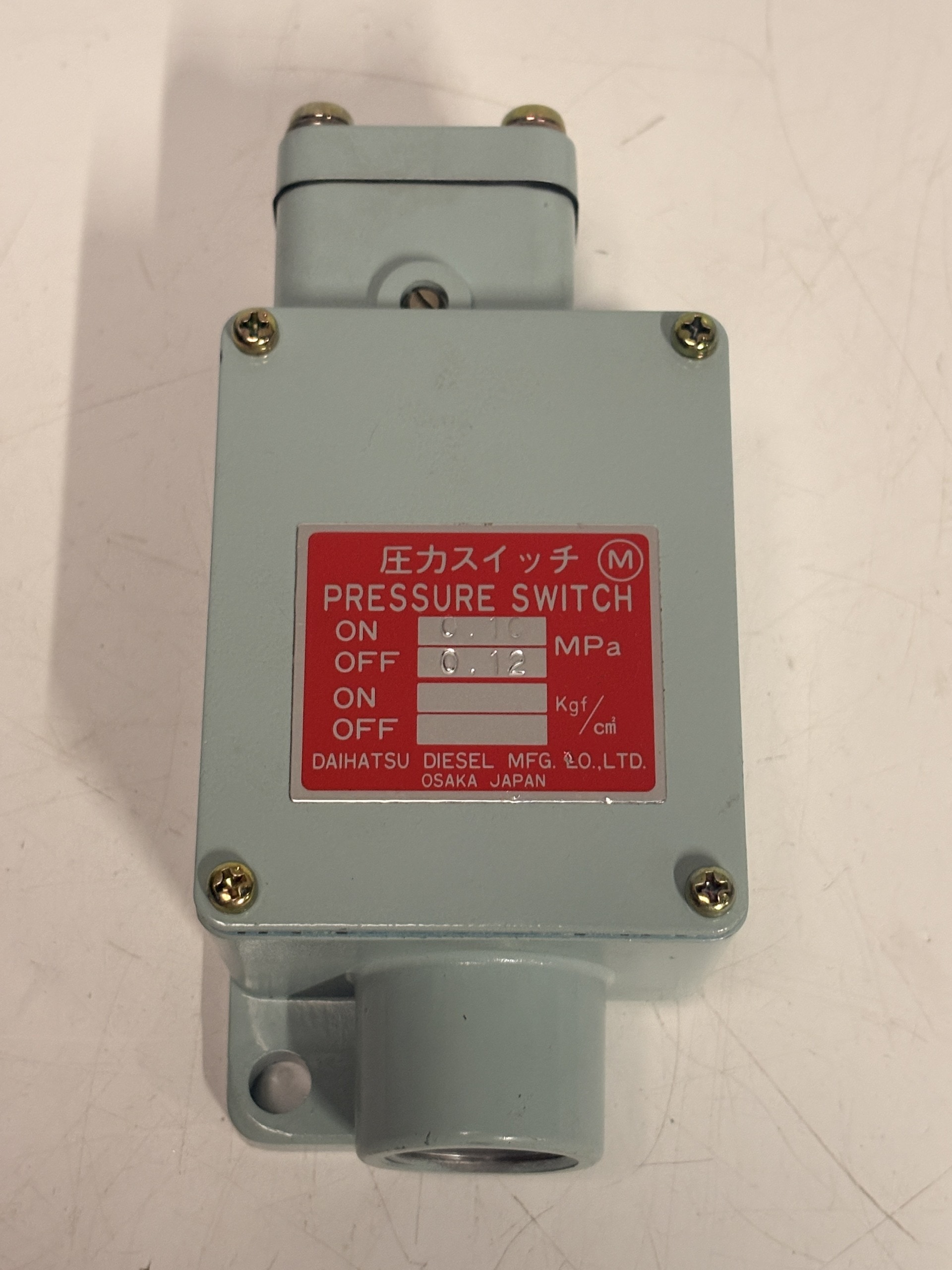 Daihatsu Diesel 0.10/0.12MPa Marine Industrial Pressure Switch Japan