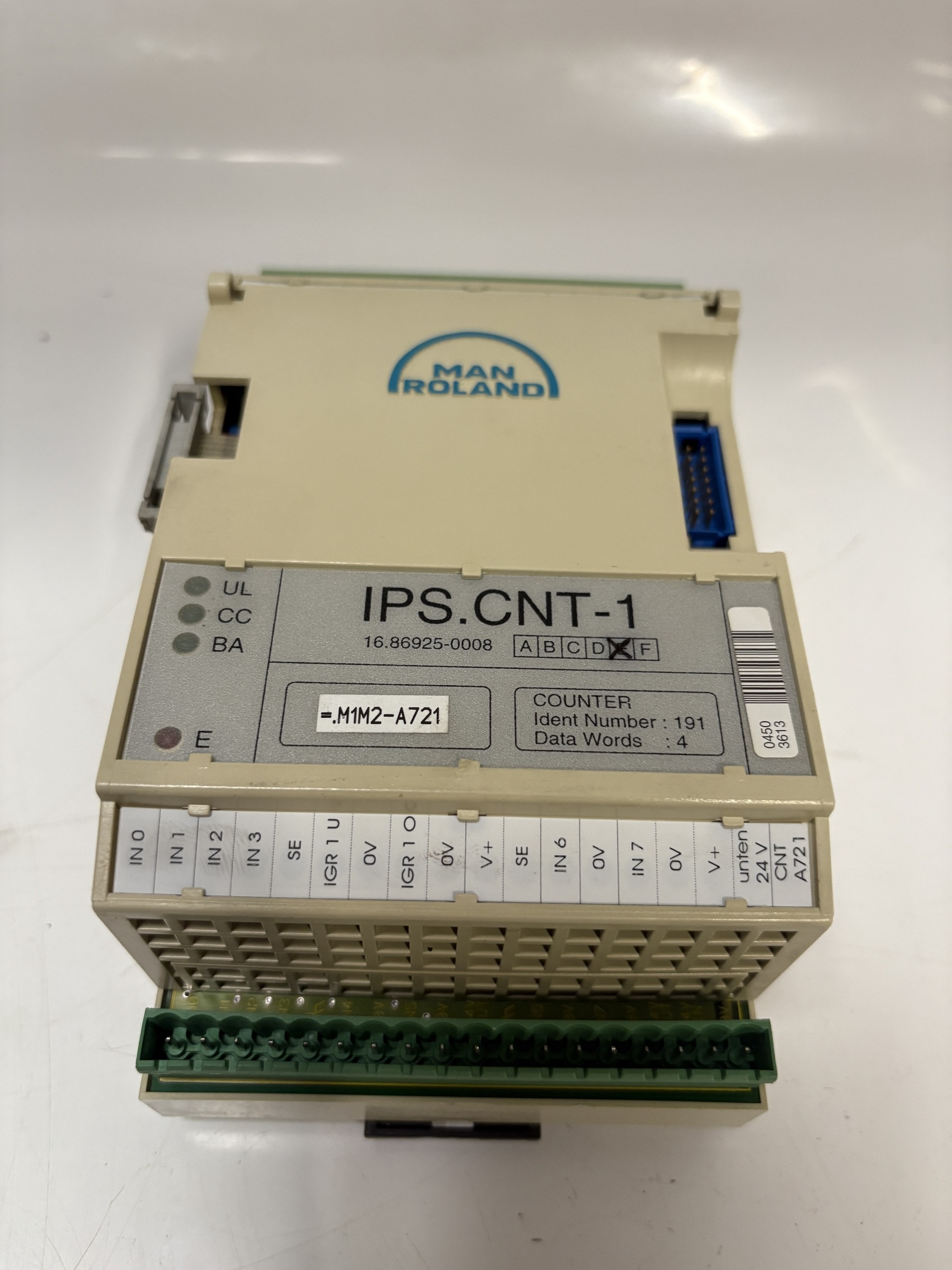 MAN Roland IPS.CNT-1 16.86925-0008 Interbus Counter Module