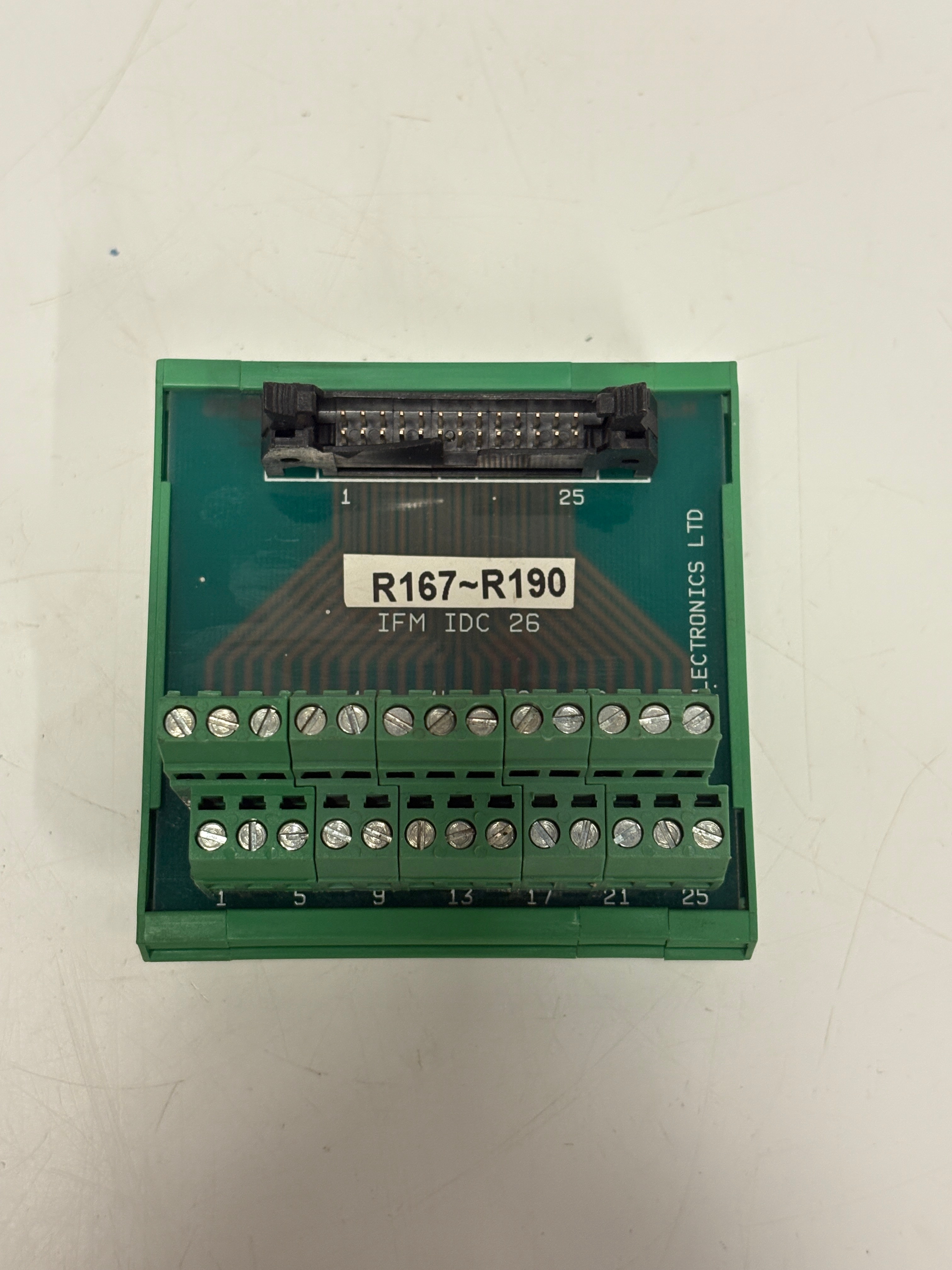 JM-JAY IFM IDC 26 DIN Rail IDC Breakout Terminal Module 26-Way