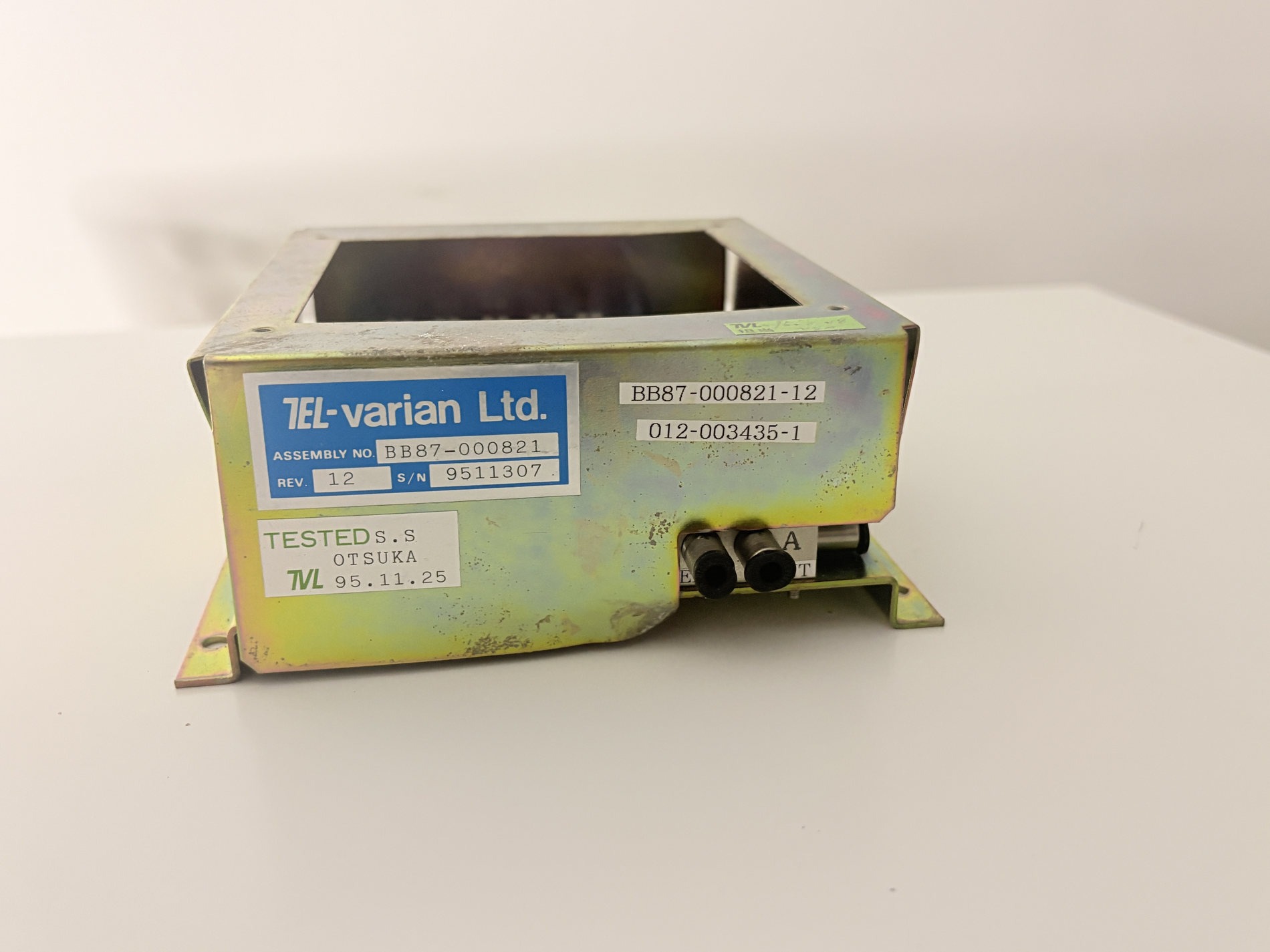 TEL-Varian BB87-000821 Rev 12 012-003435-1 Semiconductor Assembly