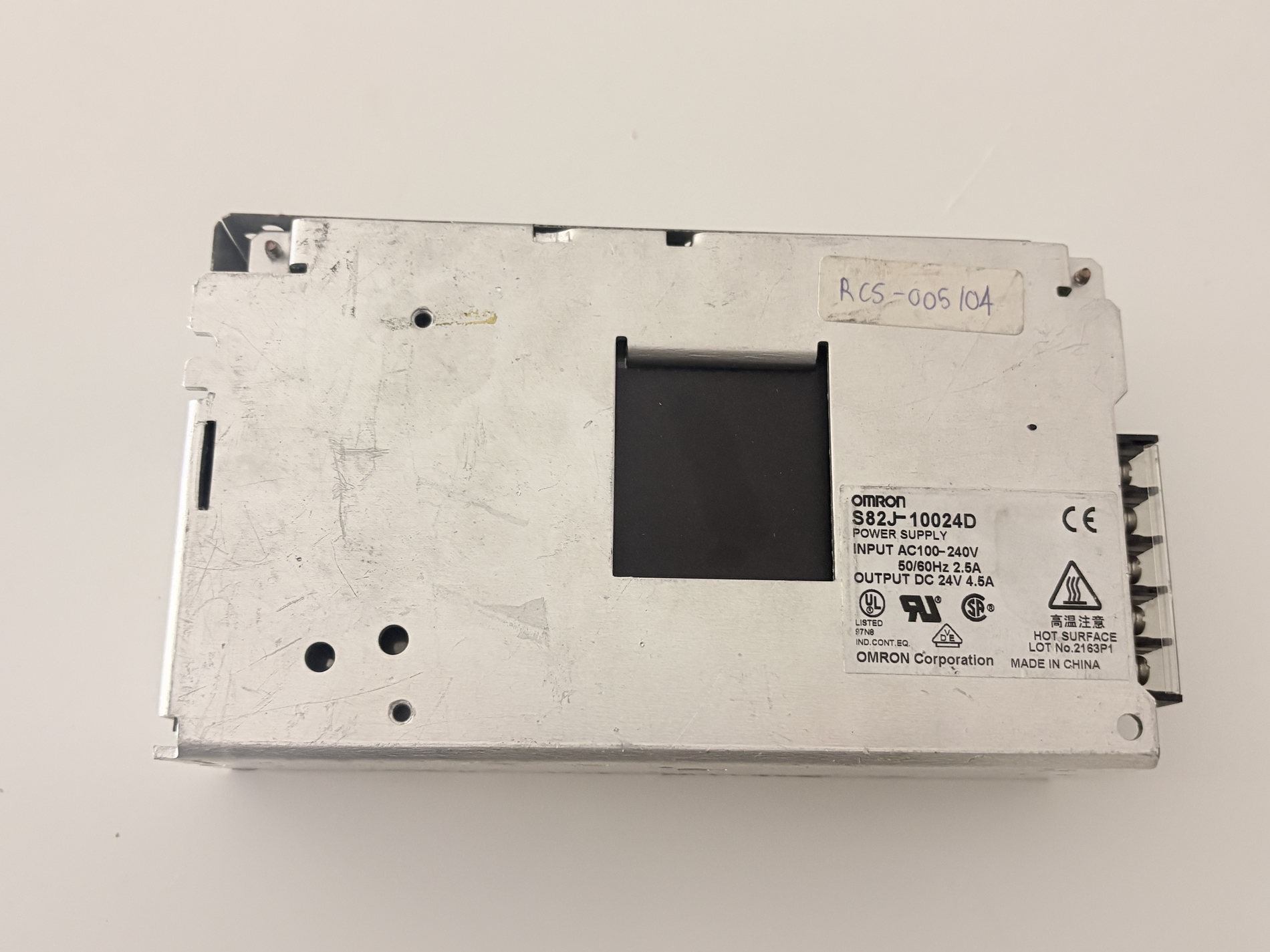 Omron S82J-10024D 100W 24V DC 4.5A Industrial Power Supply