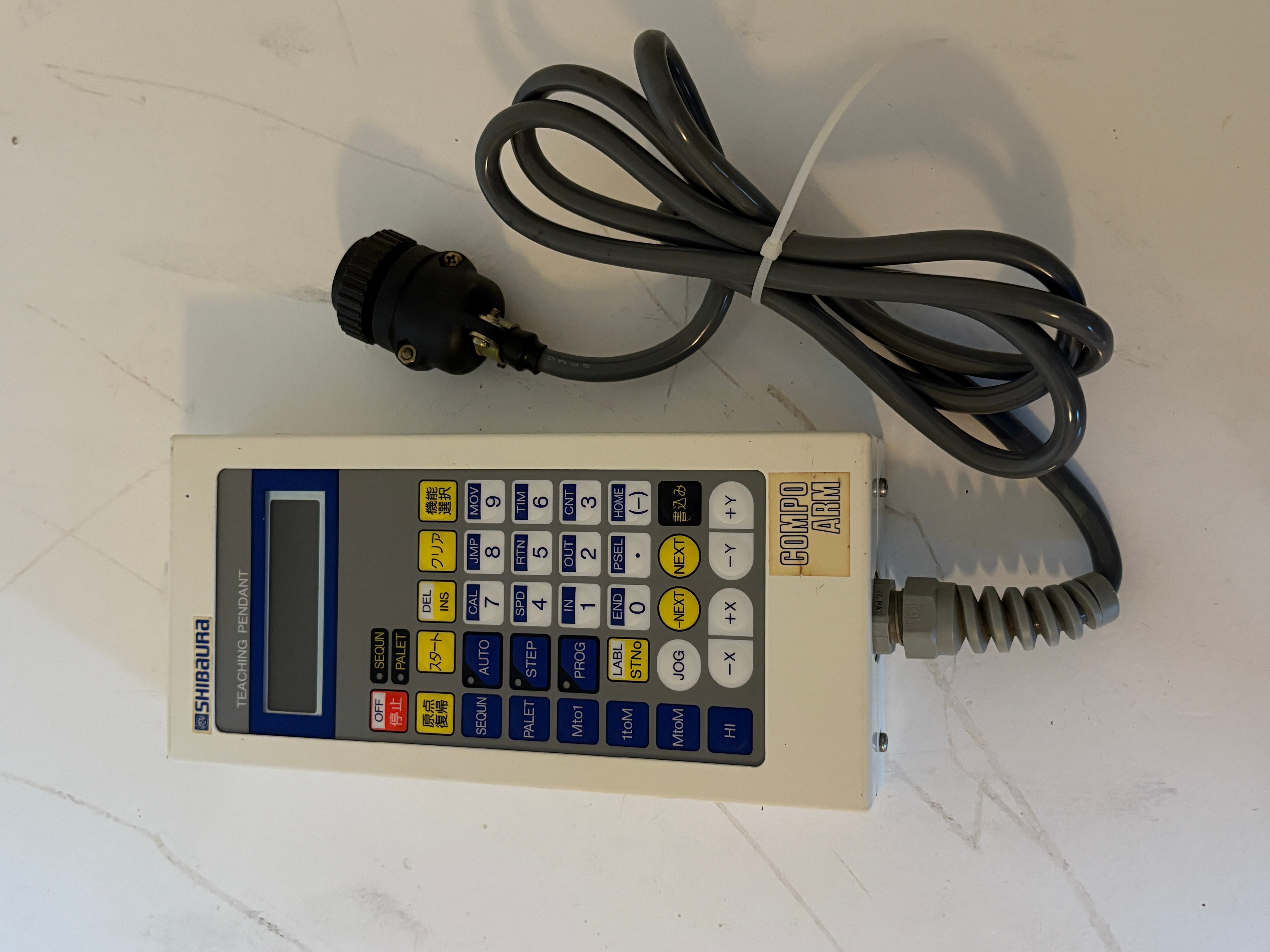 Shibaura TPX200 Teaching Pendant with Cable Compo Arm