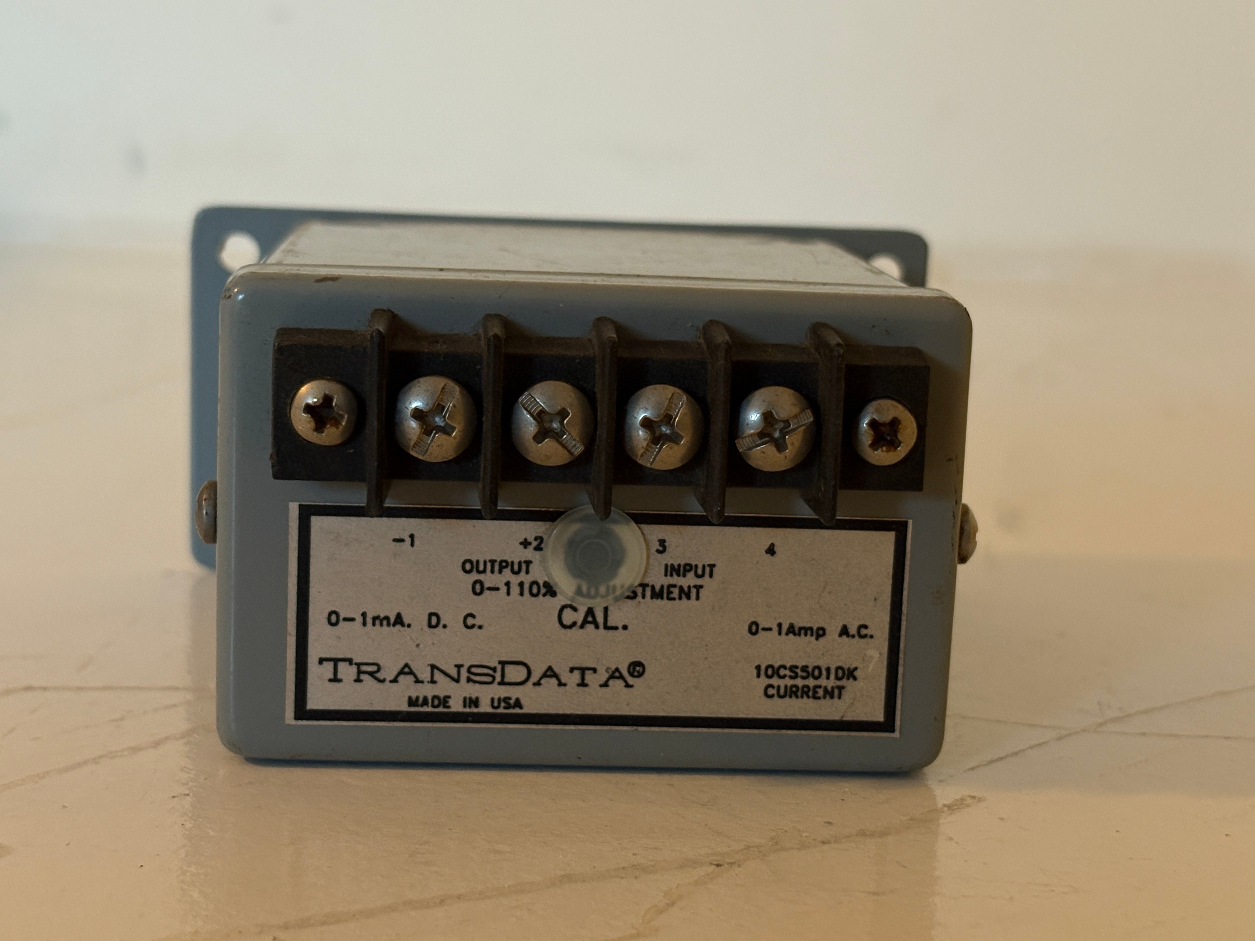 TransData 10CSS01DK Current Transducer 0-1A AC to 0-1mA DC