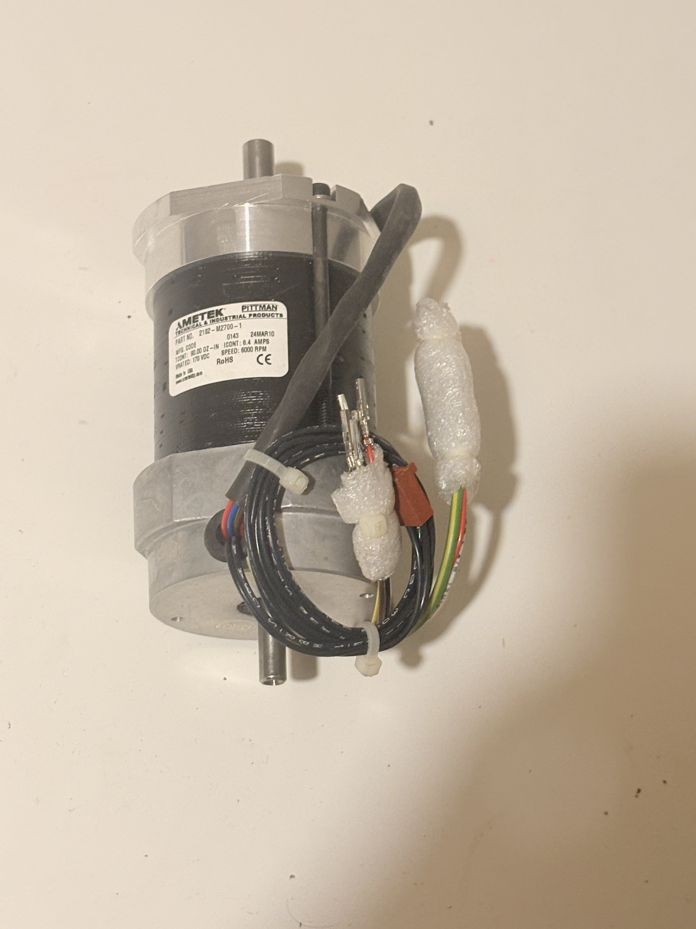 AMETEK Pittman 2182-M2700-1 170V DC Servo Motor
