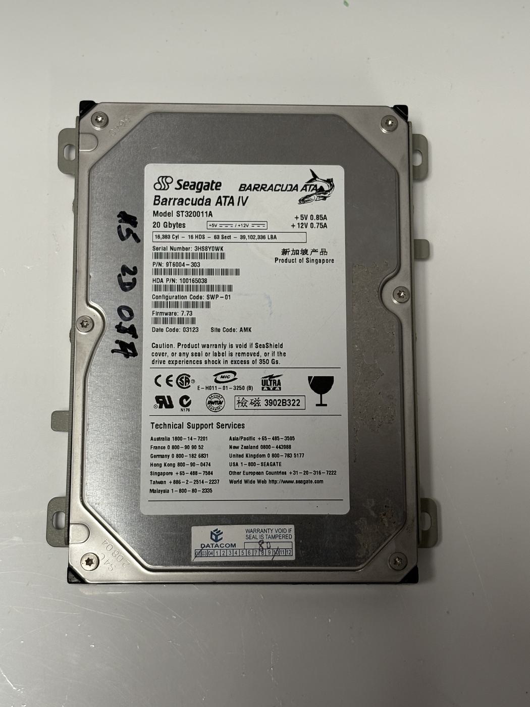 Seagate ST320011A Barracuda ATA IV 20GB IDE HDD