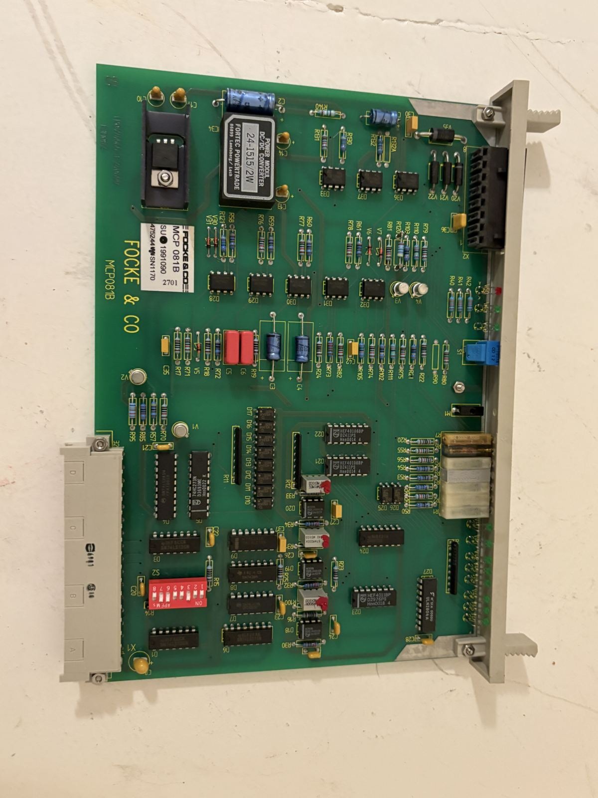 Focke & Co MCP081B MCP 081B Control Board SU 1991090