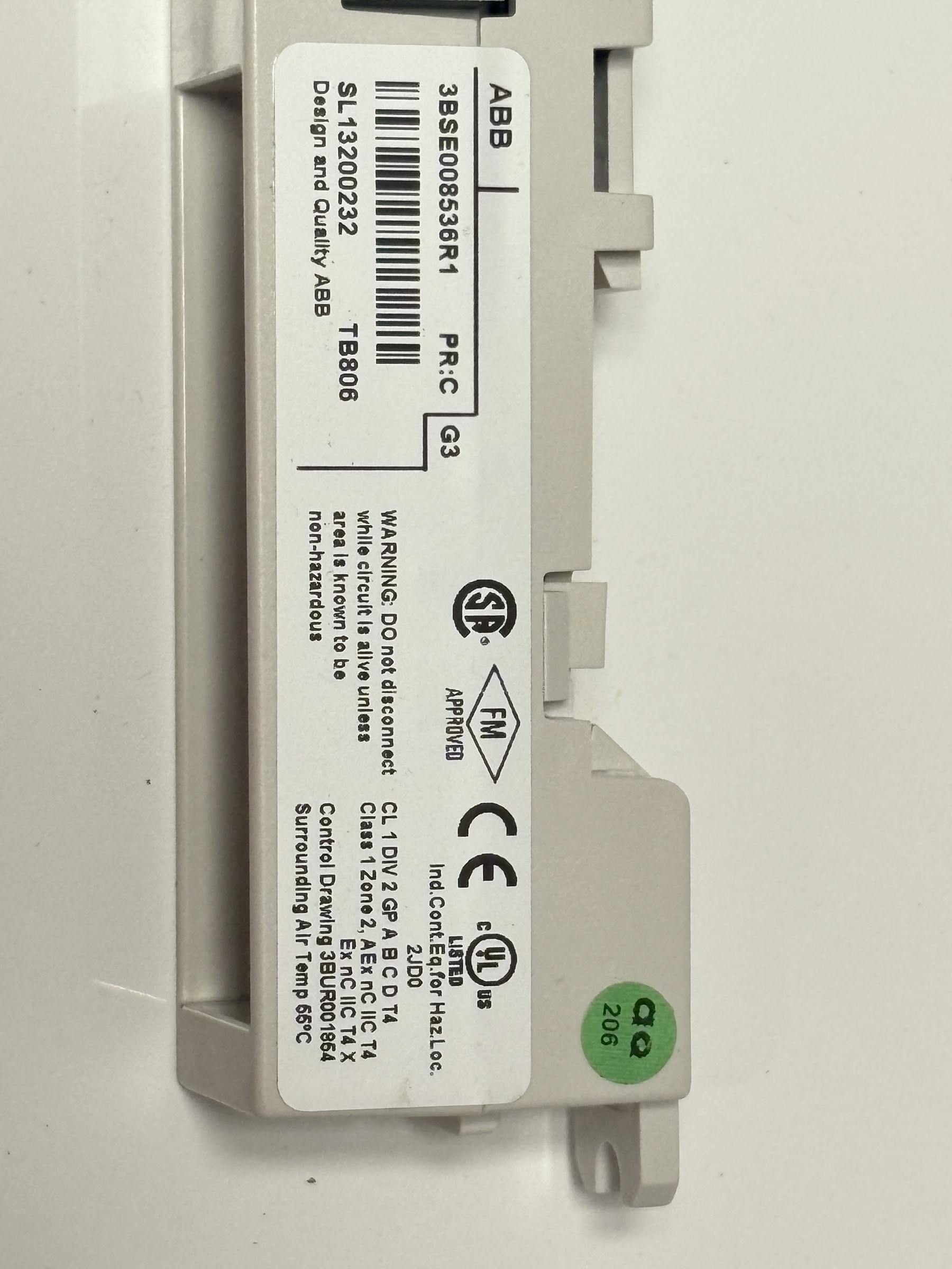 ABB 3BSE008538R1 Modulebus Terminator