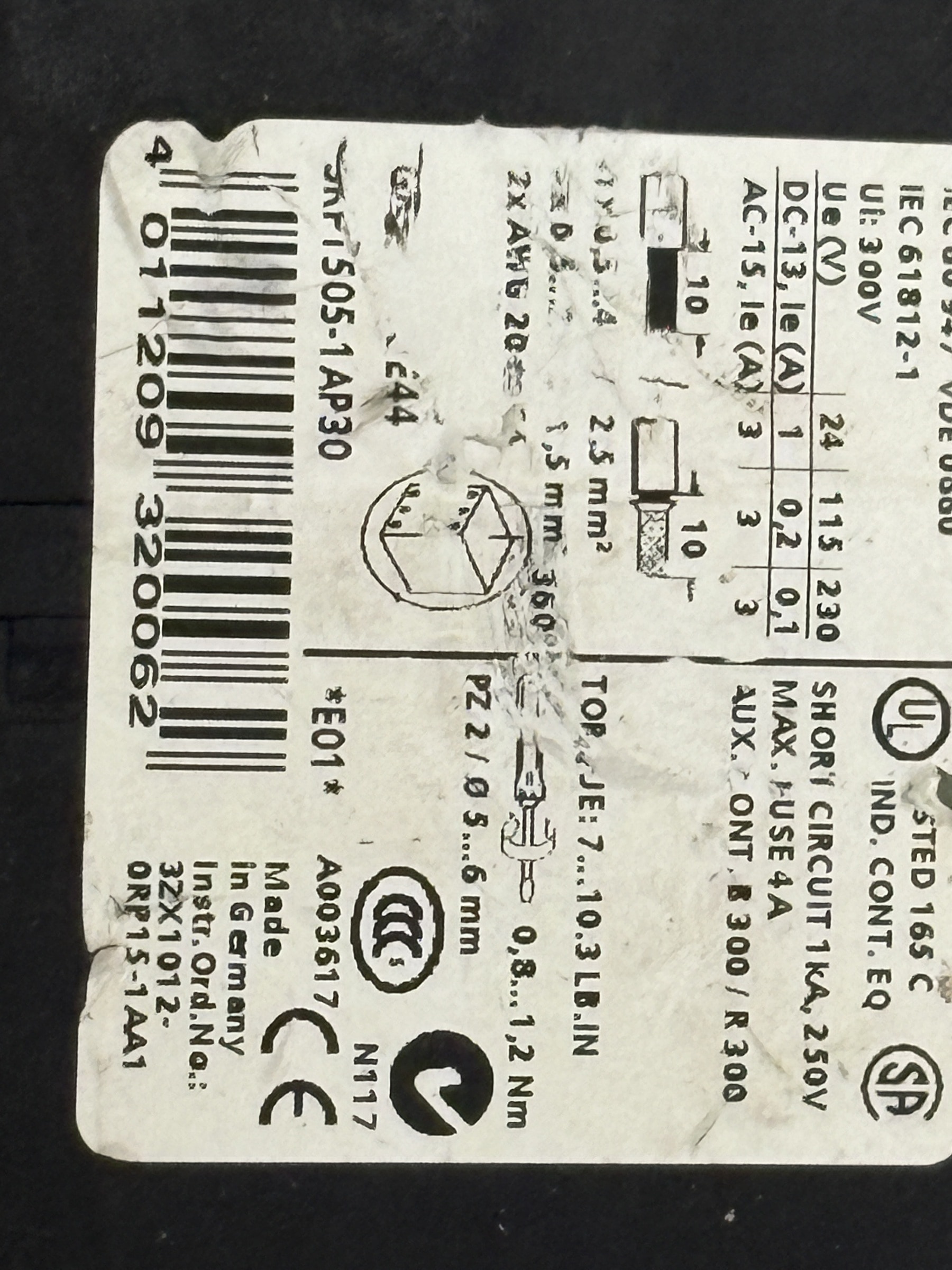 Siemens 3RP1505-1AP30 Multifunction Timing Relay
