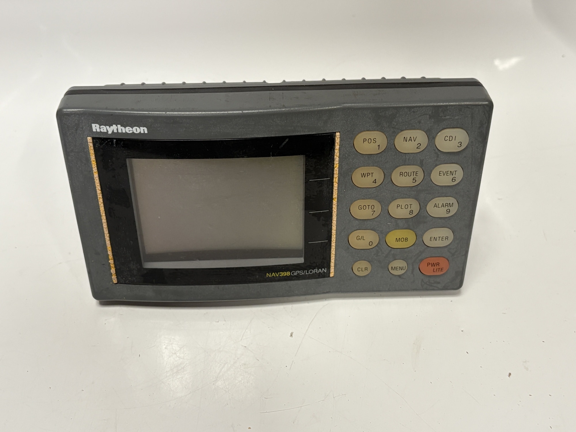 Raytheon NAV398 GPS LORAN marine navigation display front view