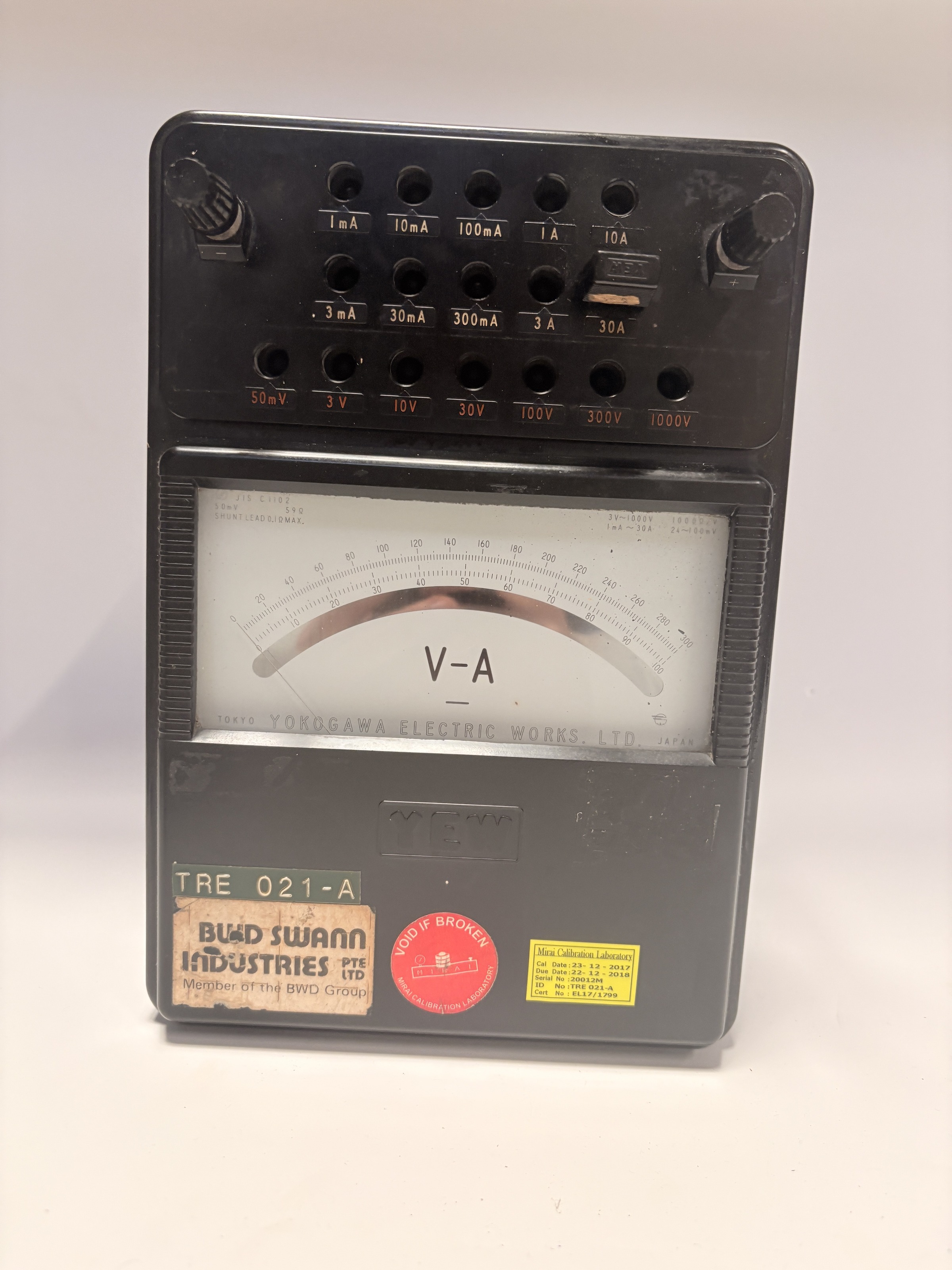 Yokogawa 2012 Portable DC Volt Ammeter V-A Meter