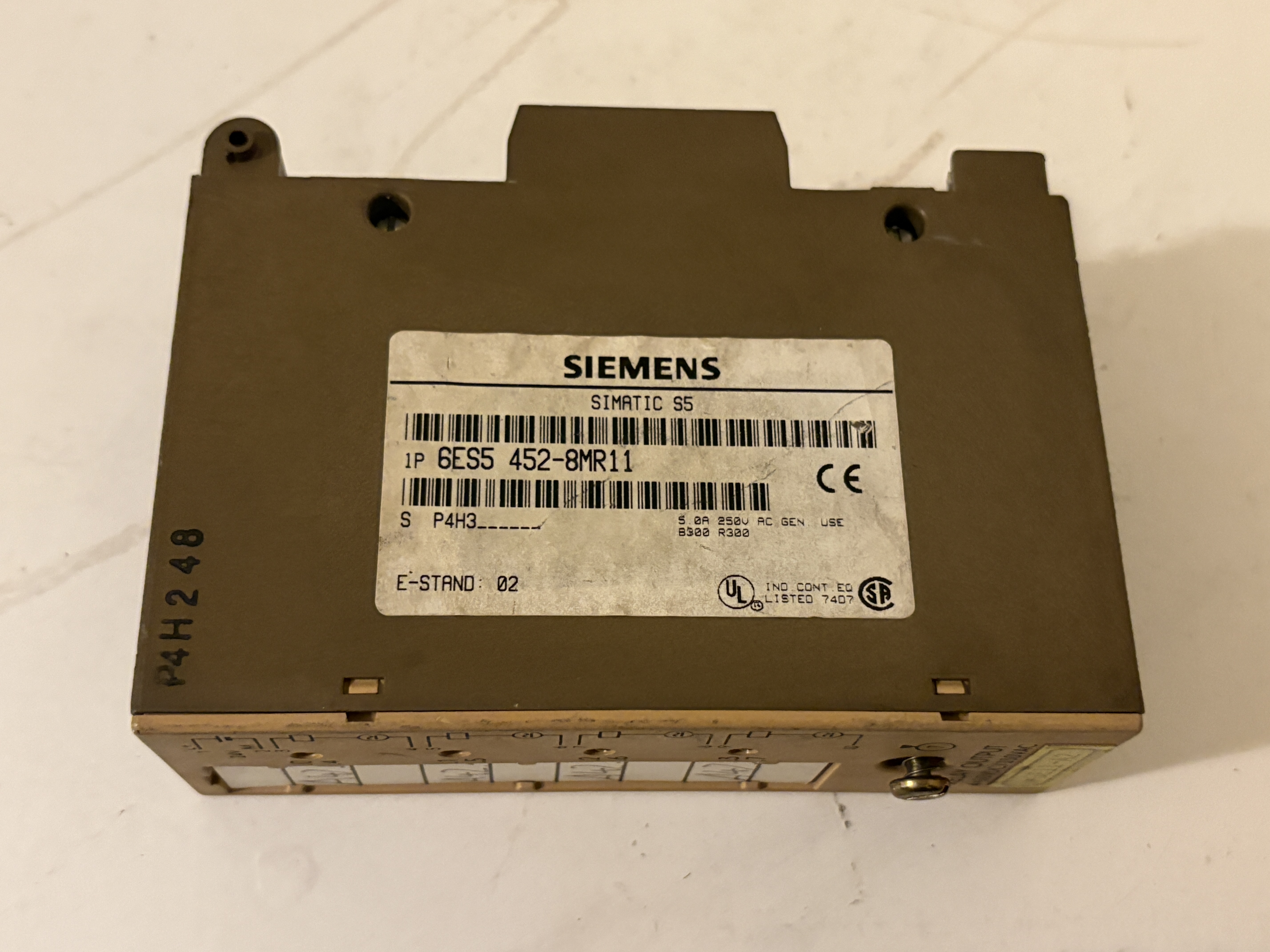 Siemens SIMATIC S5 6ES5452-8MR11 Relay Output Module 4x 30VDC/230VAC