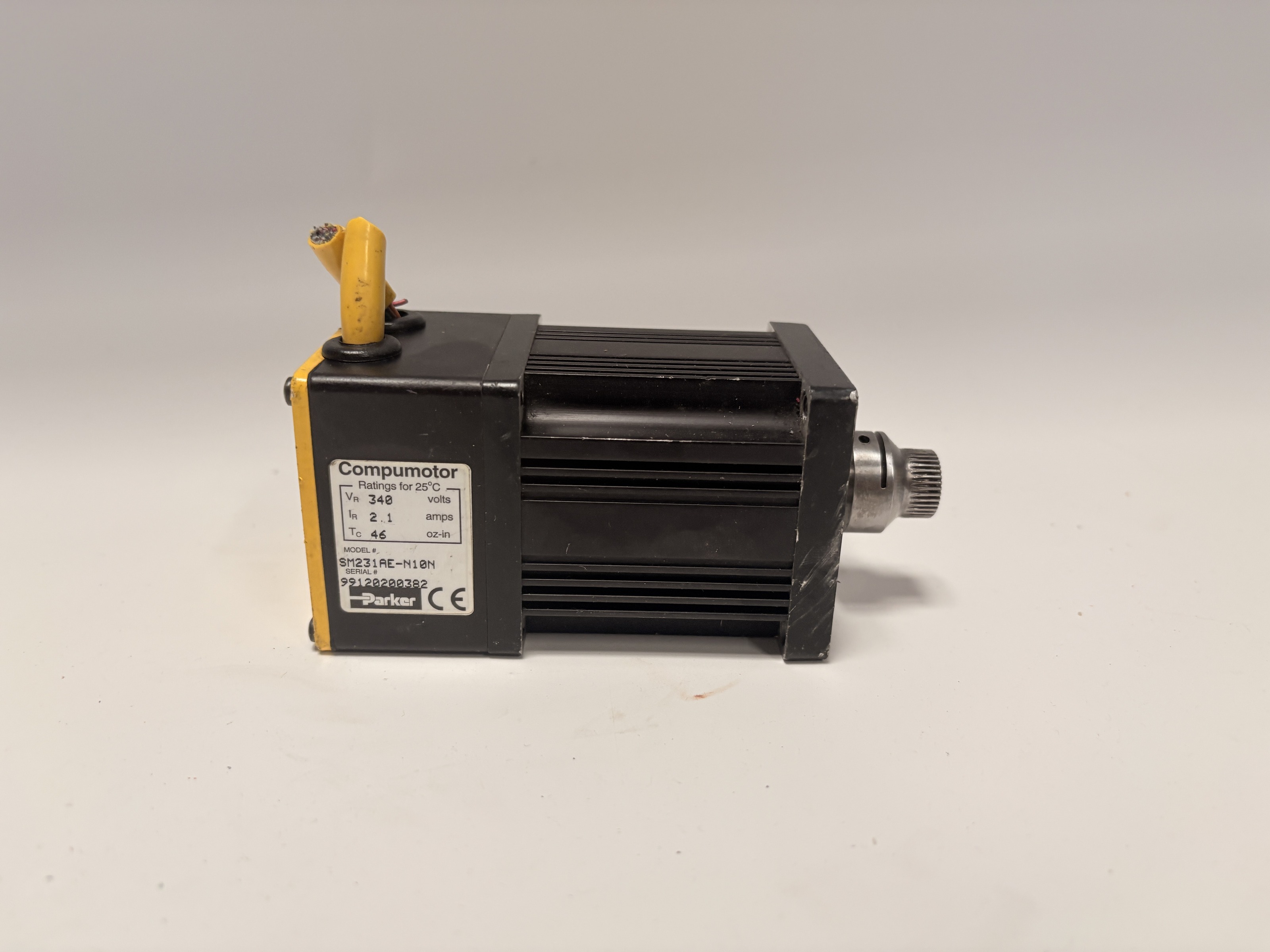 Parker Compumotor SM231AE-N10N Servo Motor 340V 2.1A