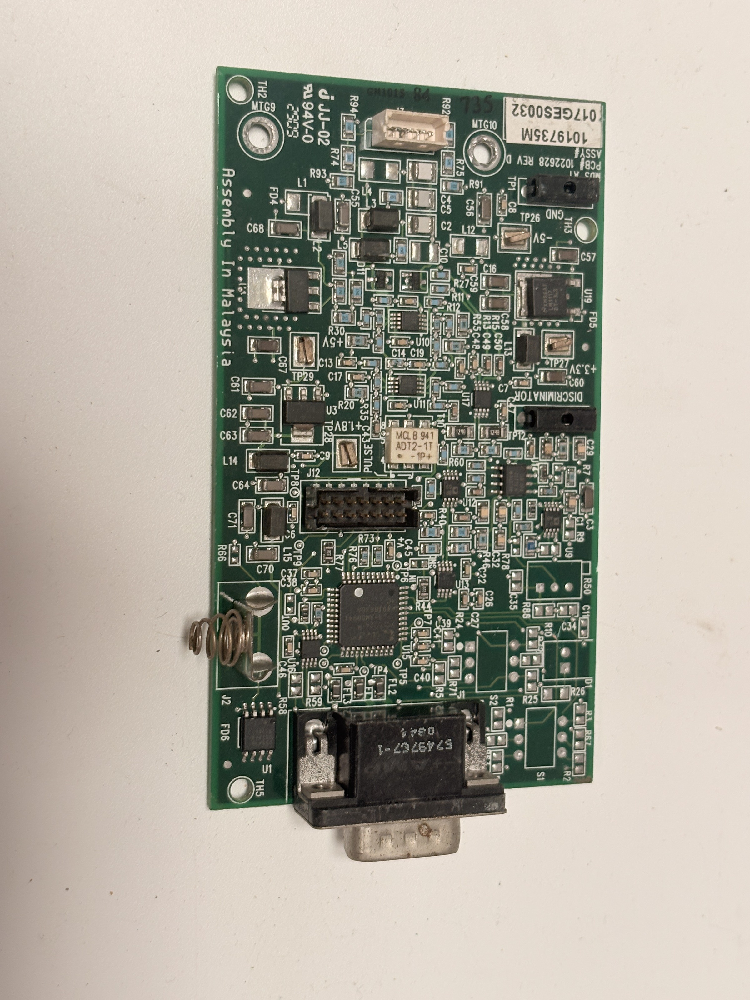 JJ-02 1019735M 017GES0032 PCB Assembly 1022628 Rev D