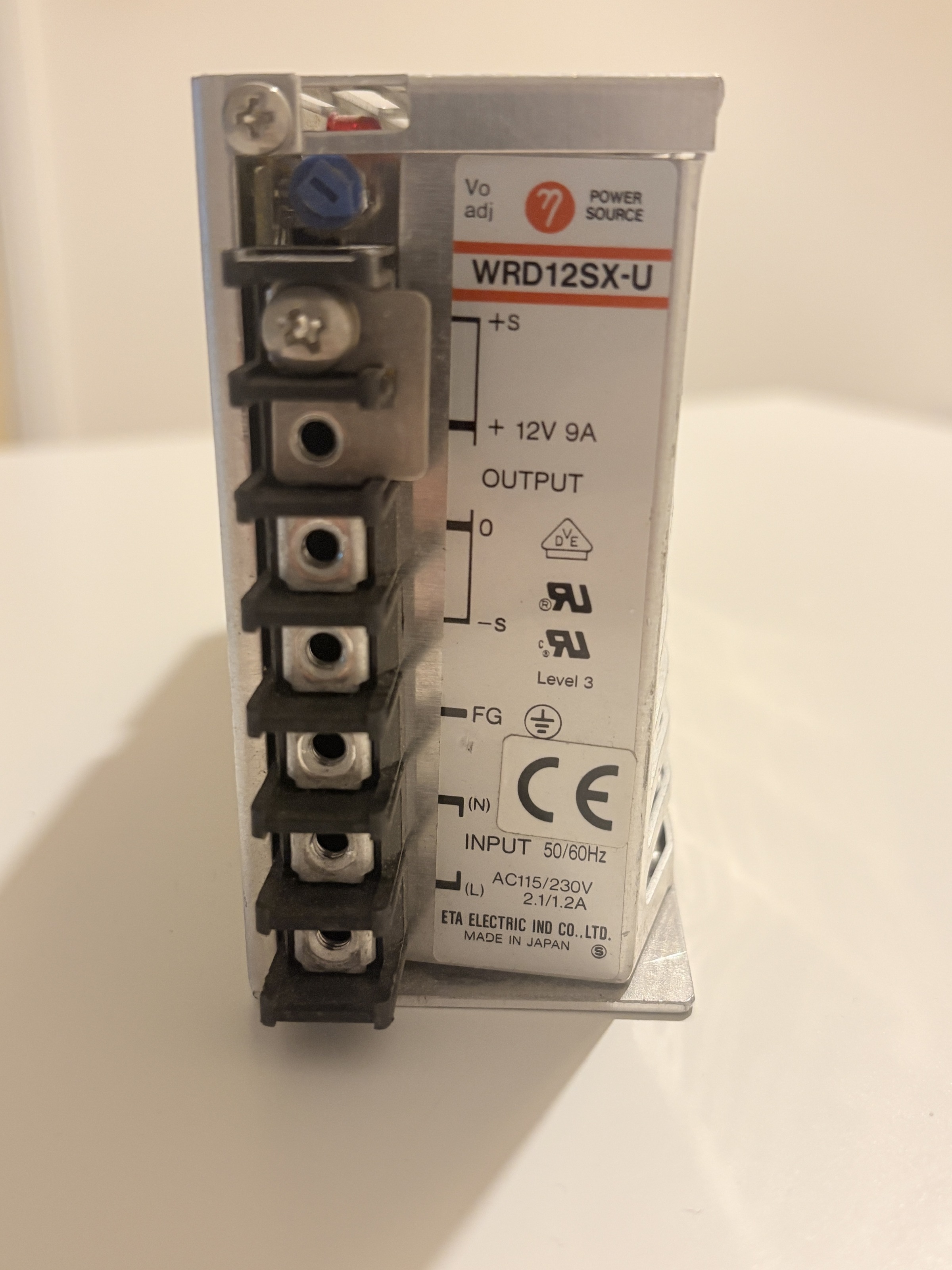 Power Source WRD12SX-U 12V 9A 100W Switching Power Supply