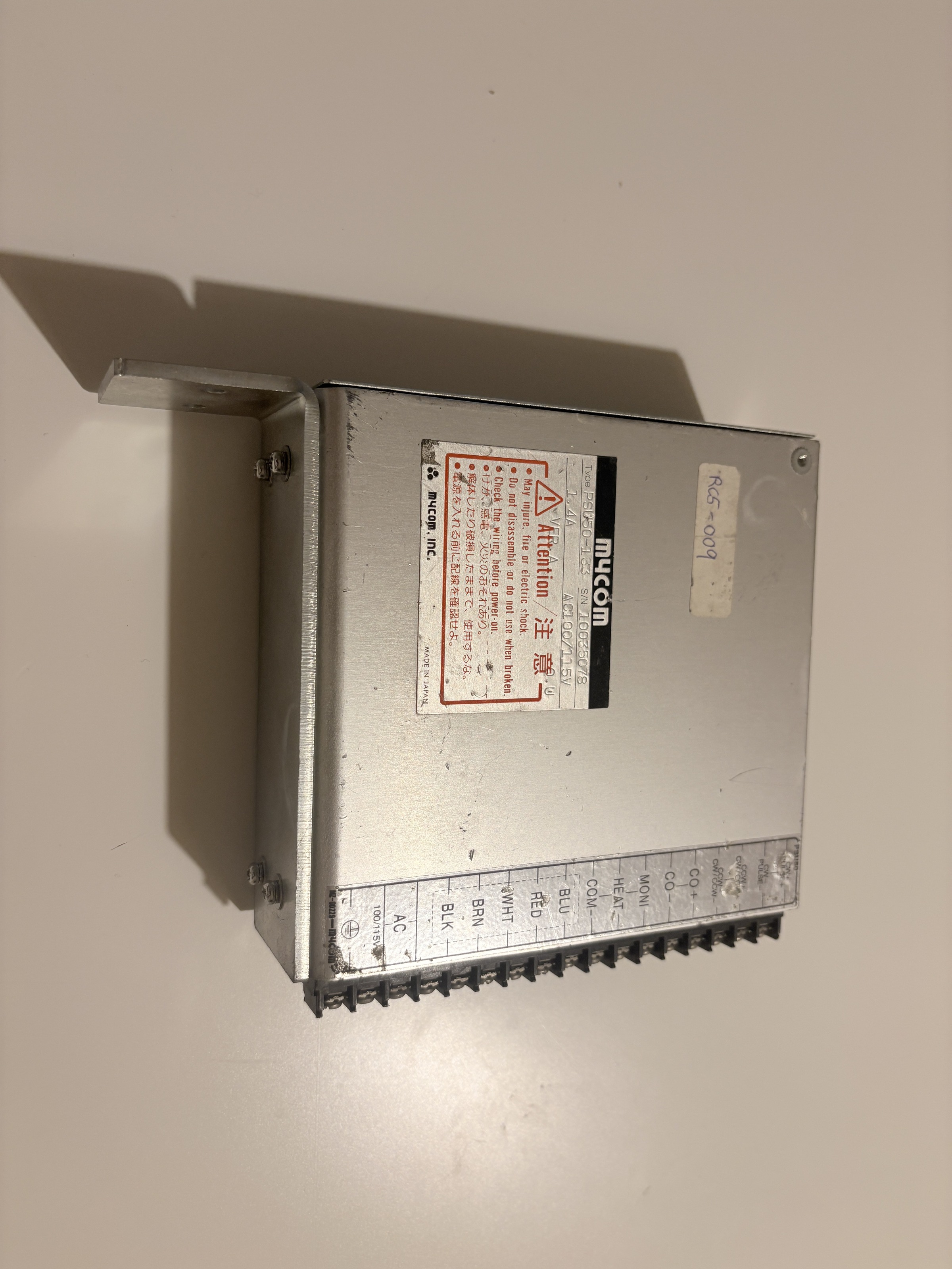 MYCOM PSU50-133 Stepper Motor Driver 100/115VAC 1.4A