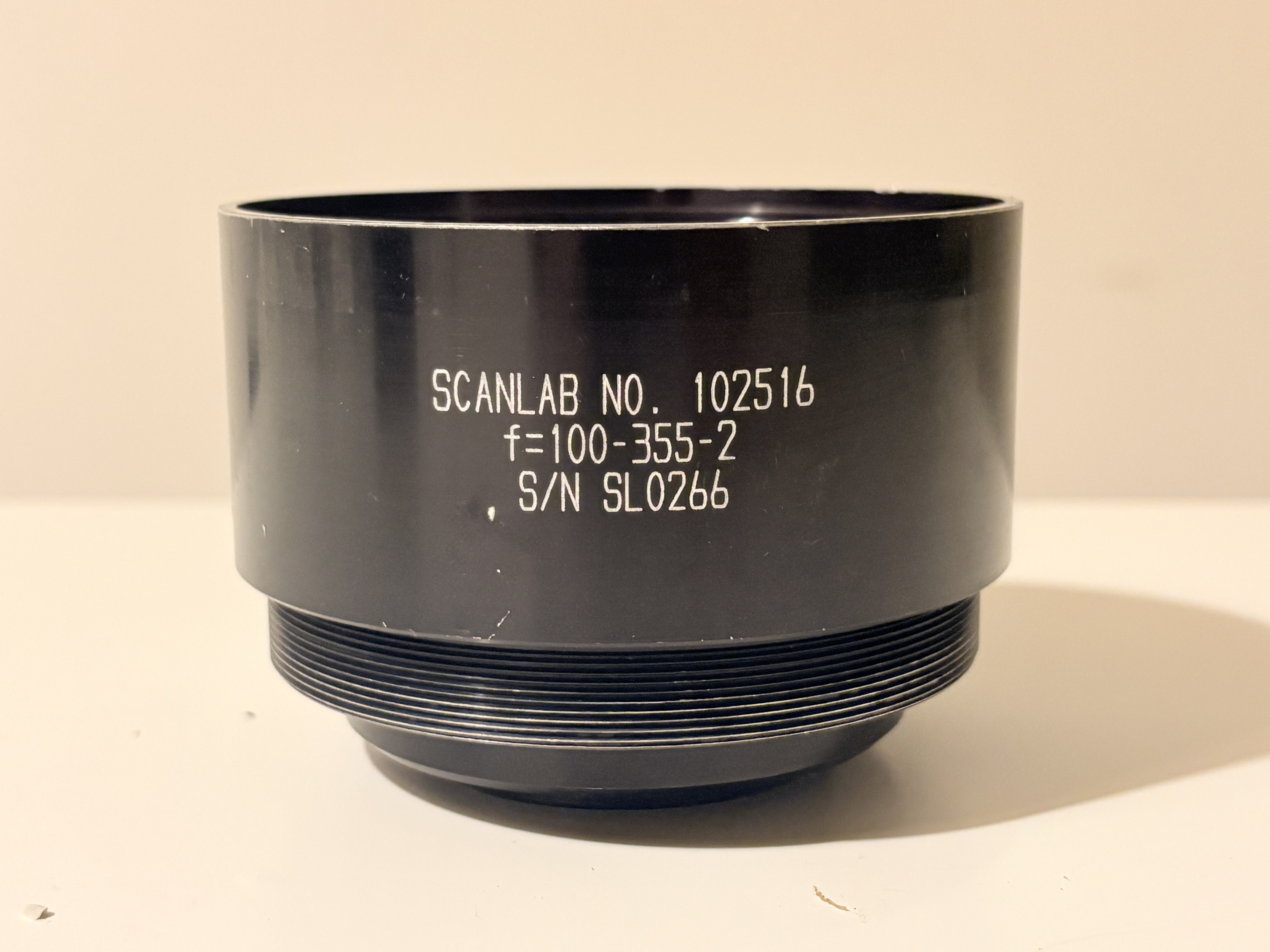 SCANLAB 102516 f=100-355-2 UV F-Theta Laser Scan Lens