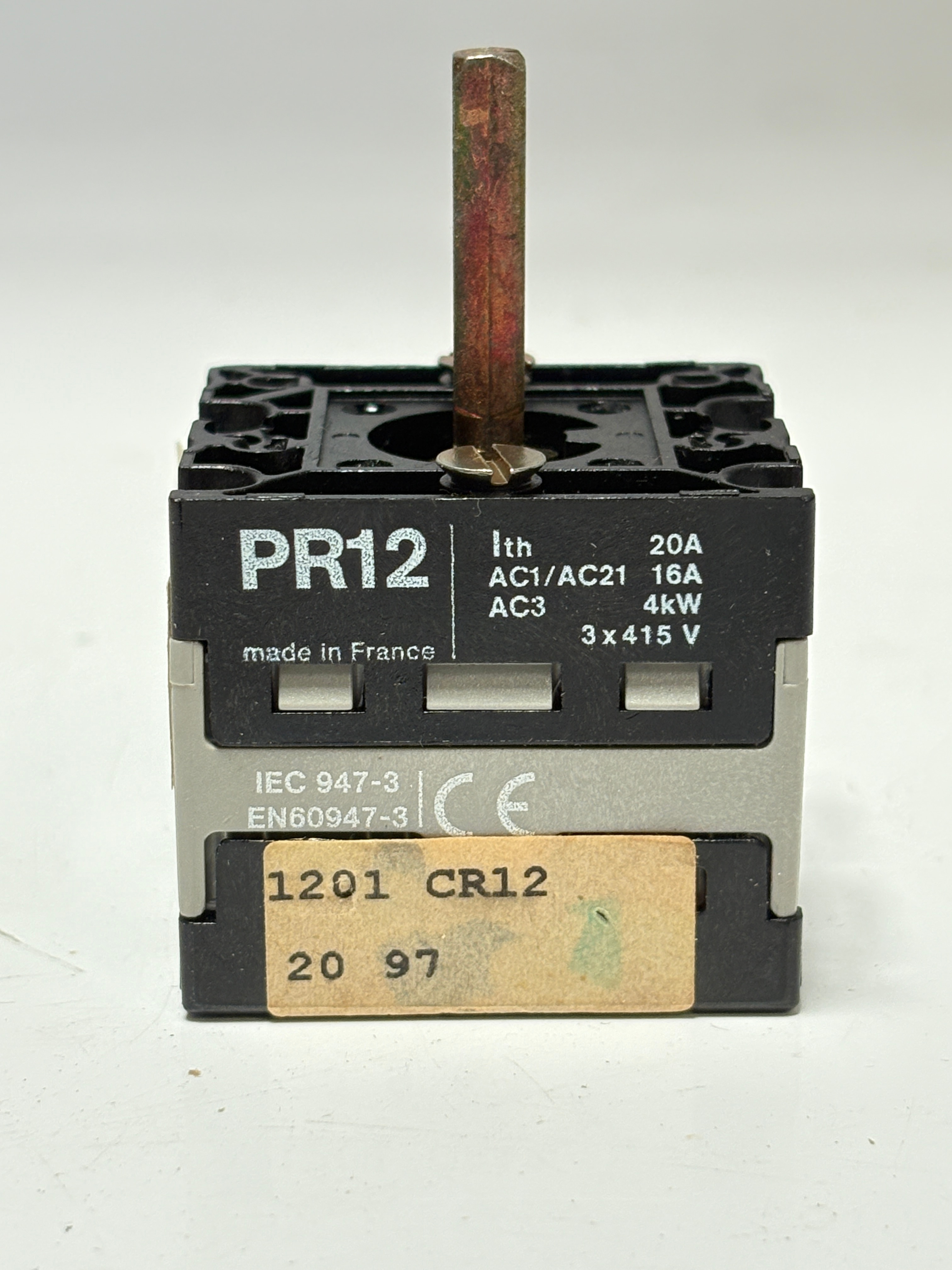 GEC Alsthom PR12 PC121201CR12 Rotary Cam Switch 20A