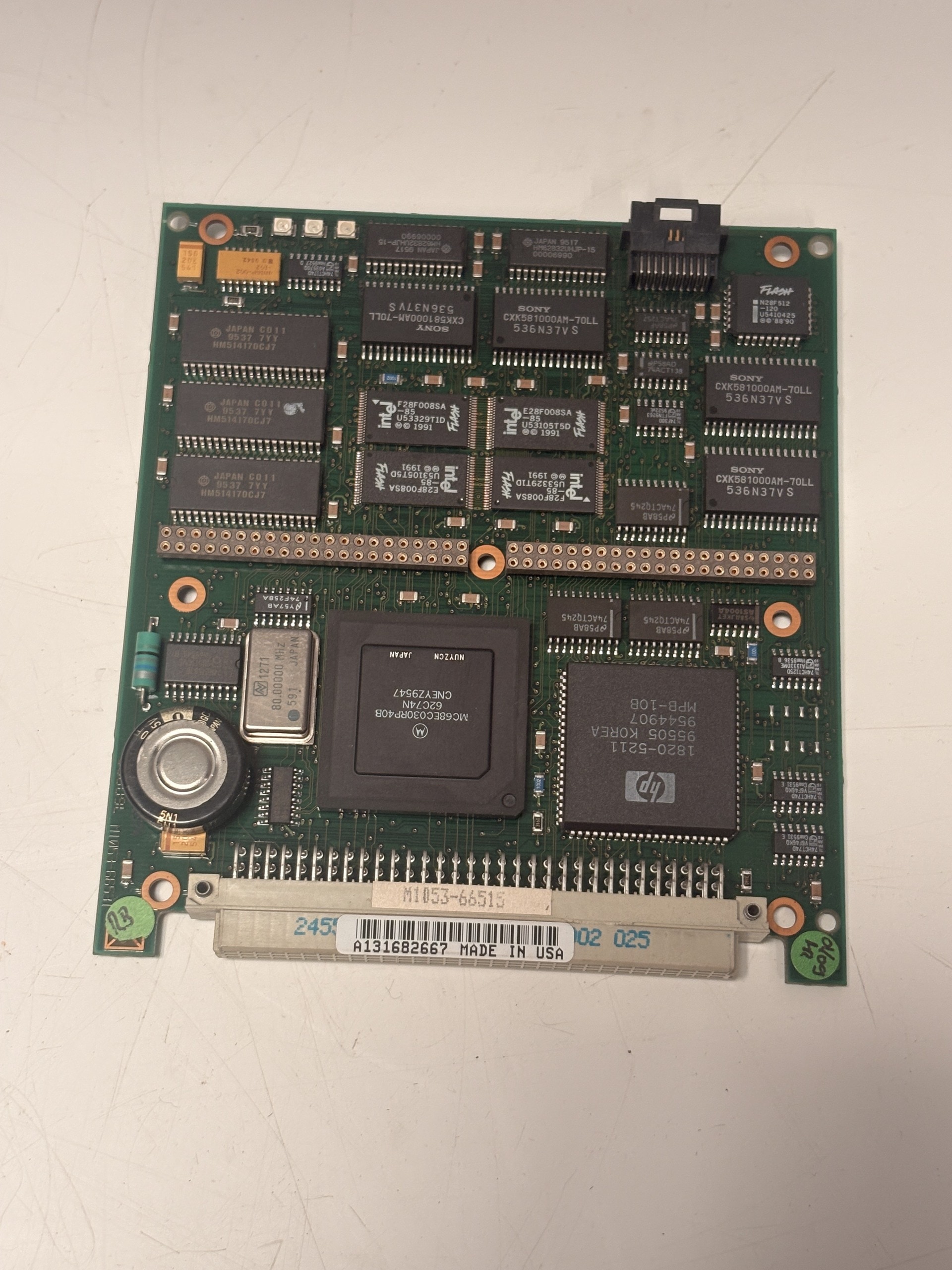 Hewlett-Packard M1053-66515 40MHz CPU Board Patient Monitor