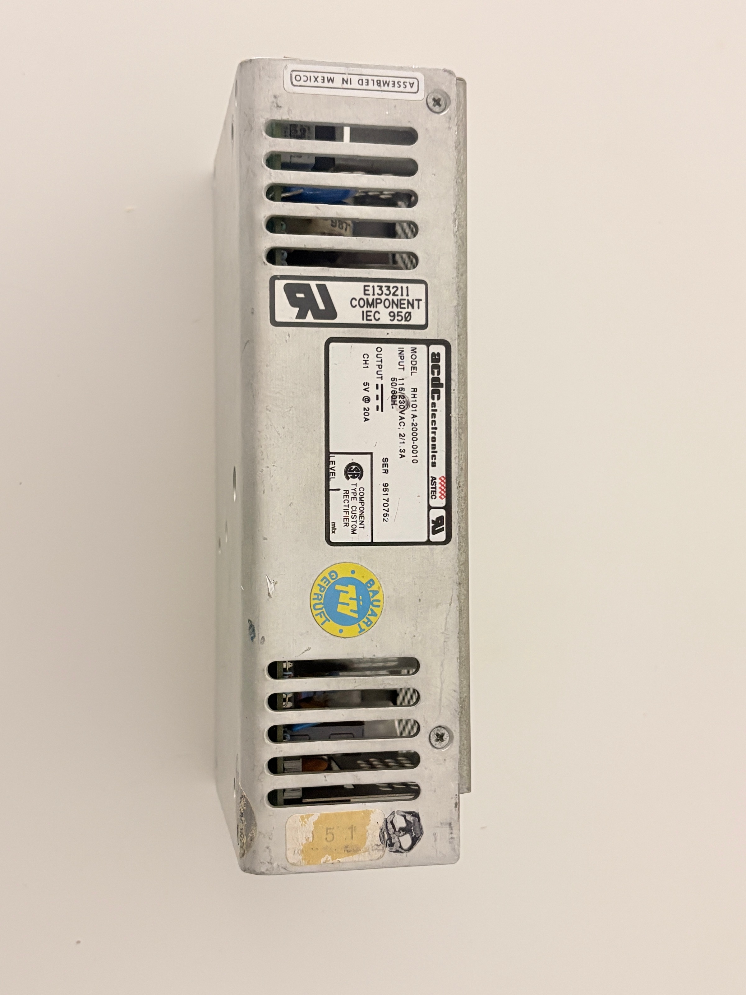 Astec RH101A-2000-0010 5V 20A DC Power Supply