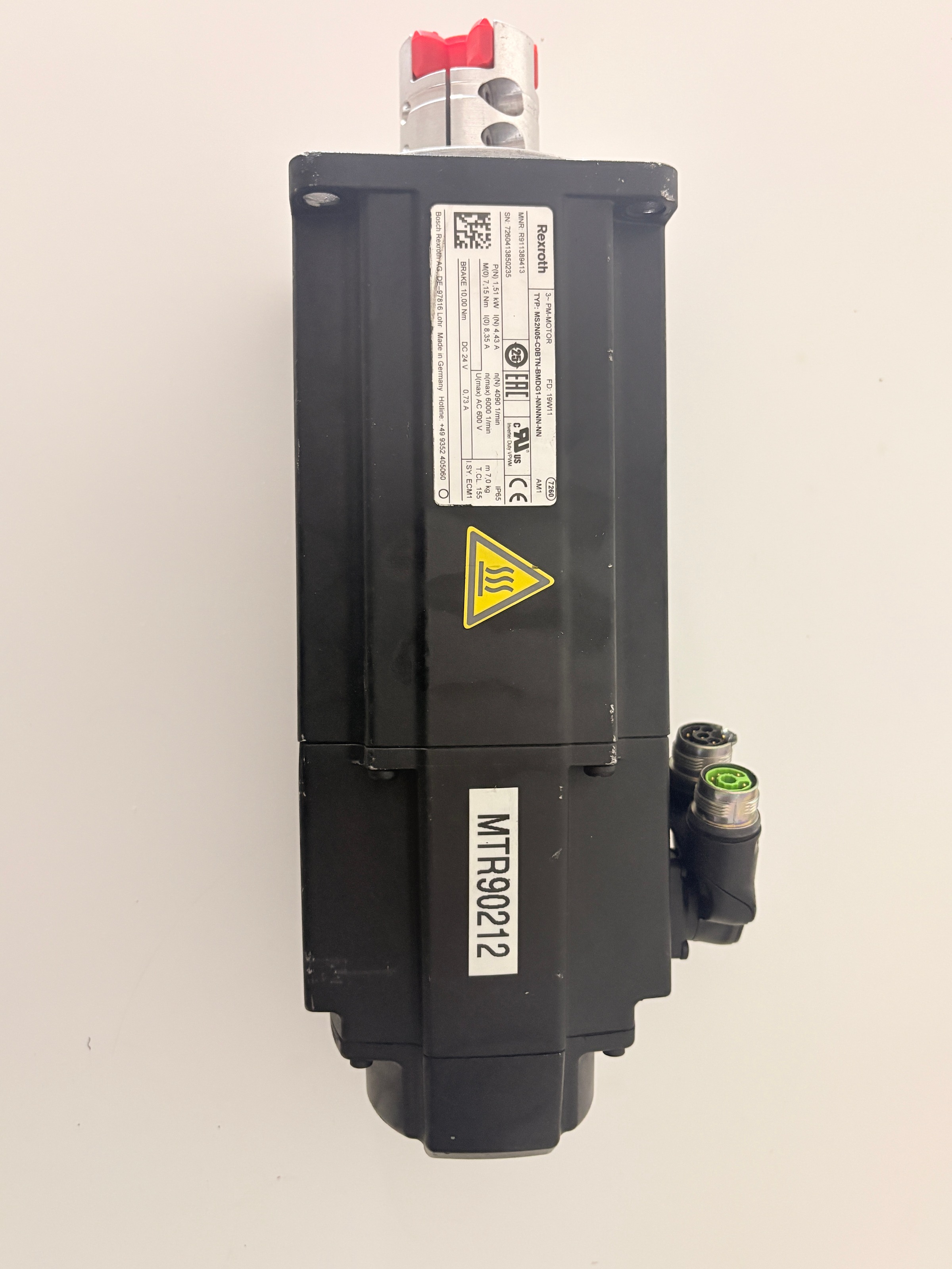 Bosch Rexroth R911389413 MS2N05 Servo Motor 1.51kW