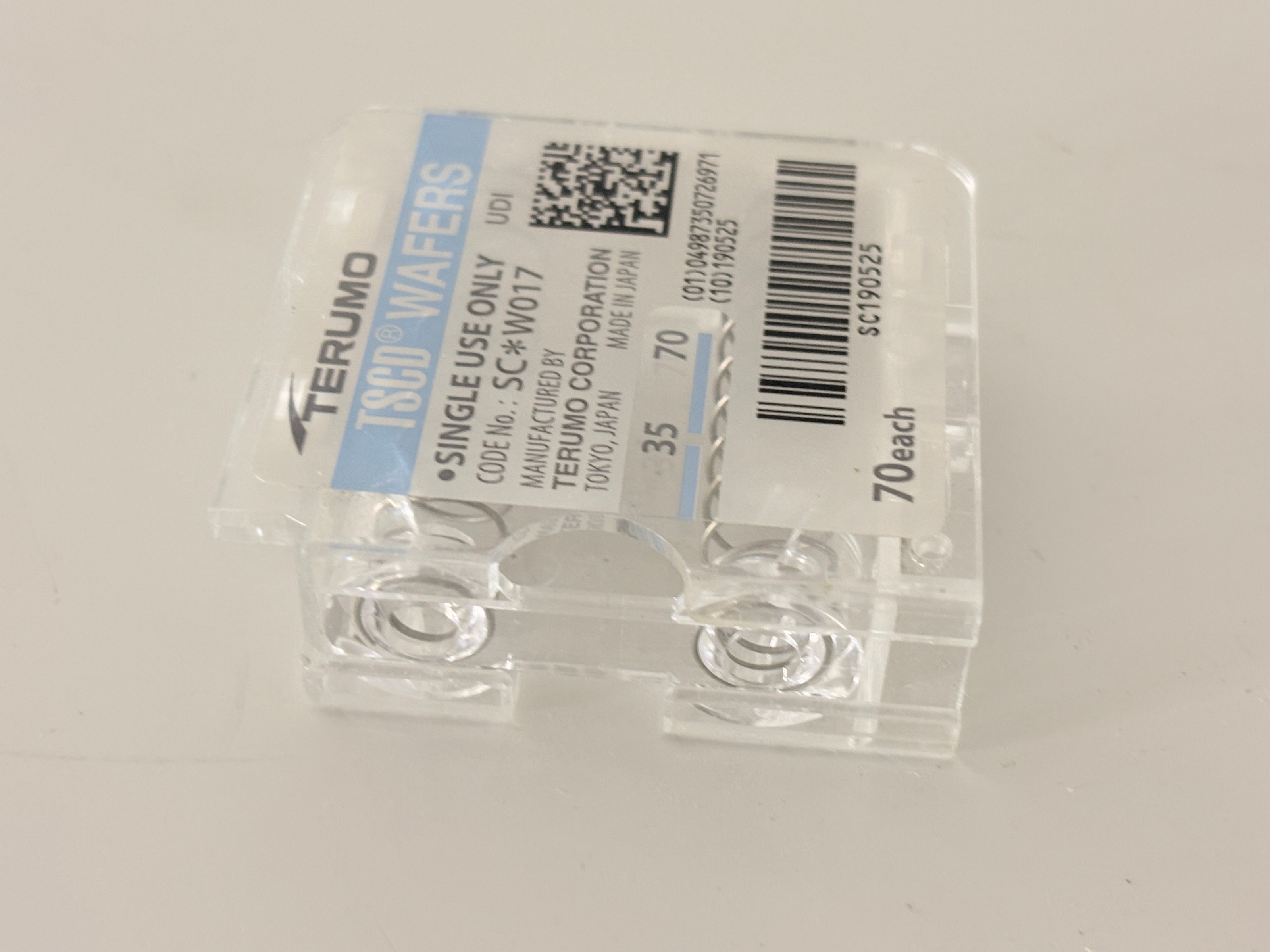 Terumo SC*W017 TSCD Tubing Welder Wafers 70 Pack 3