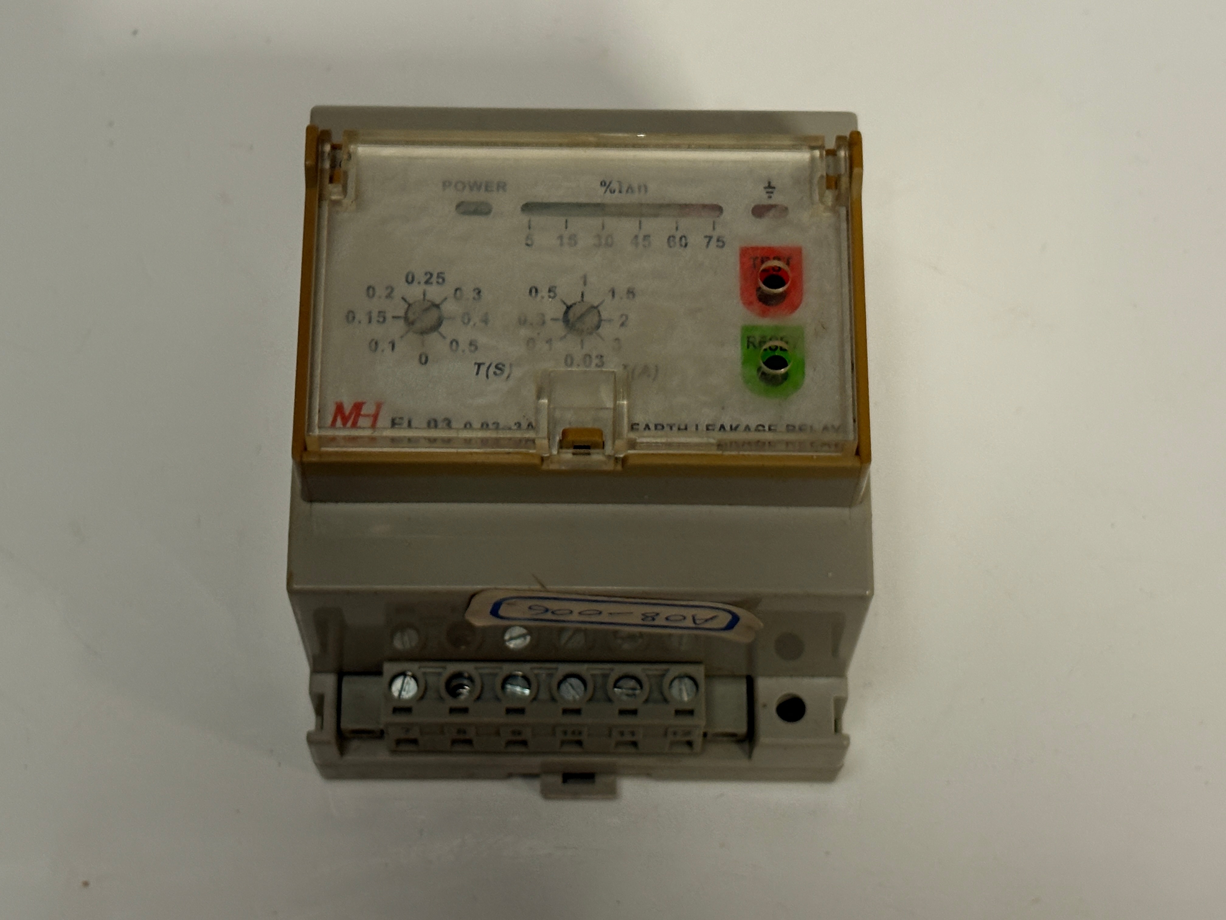 MH EL 03 0.03-3A Earth Leakage Relay 110/240V AC