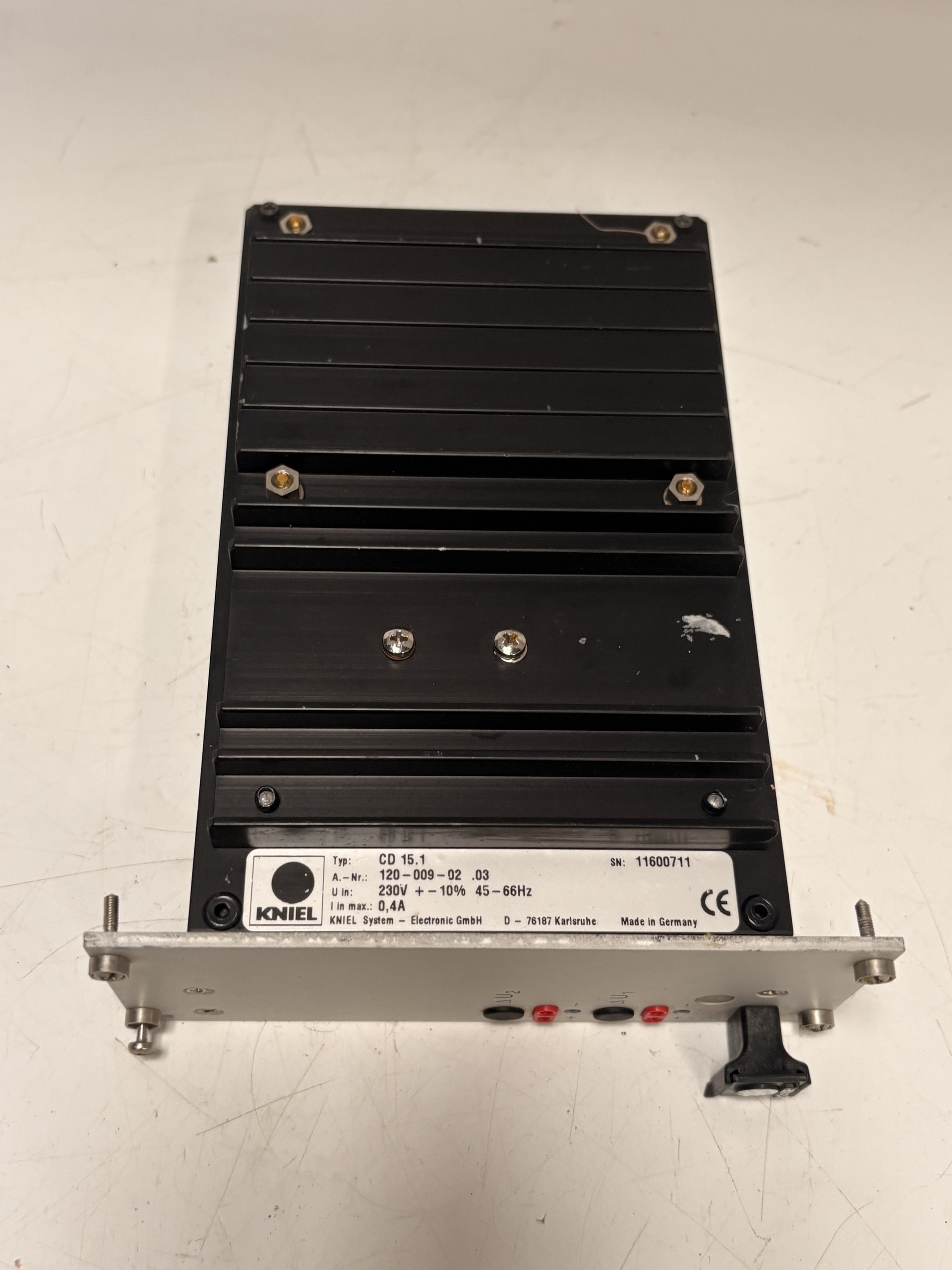 KNIEL CD 15.1 120-009-02.03 Power Supply 2x15V 1A 230VAC