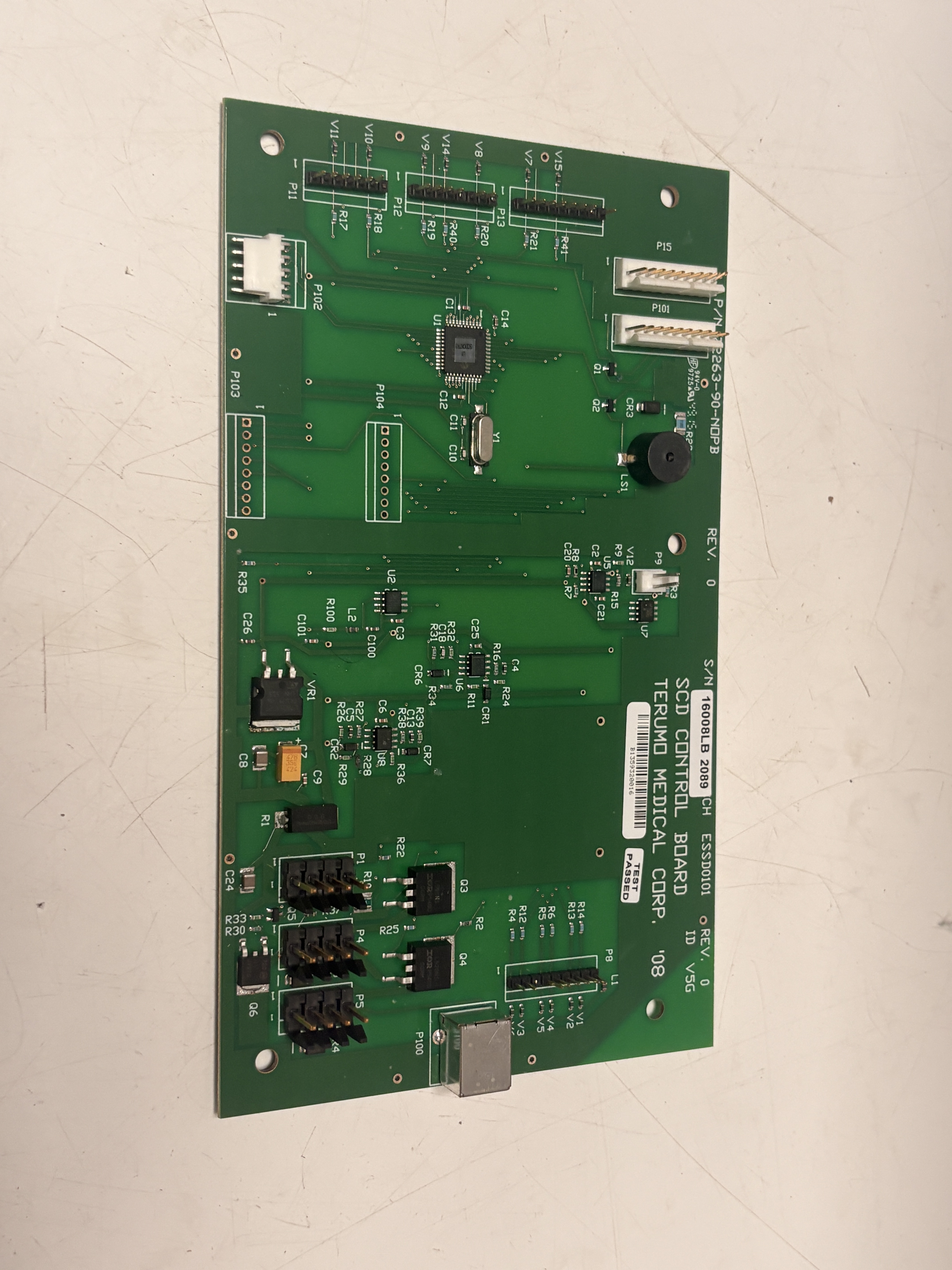 Terumo ESSD0101 SCD Control Board 2263-90-NDPB Rev 0