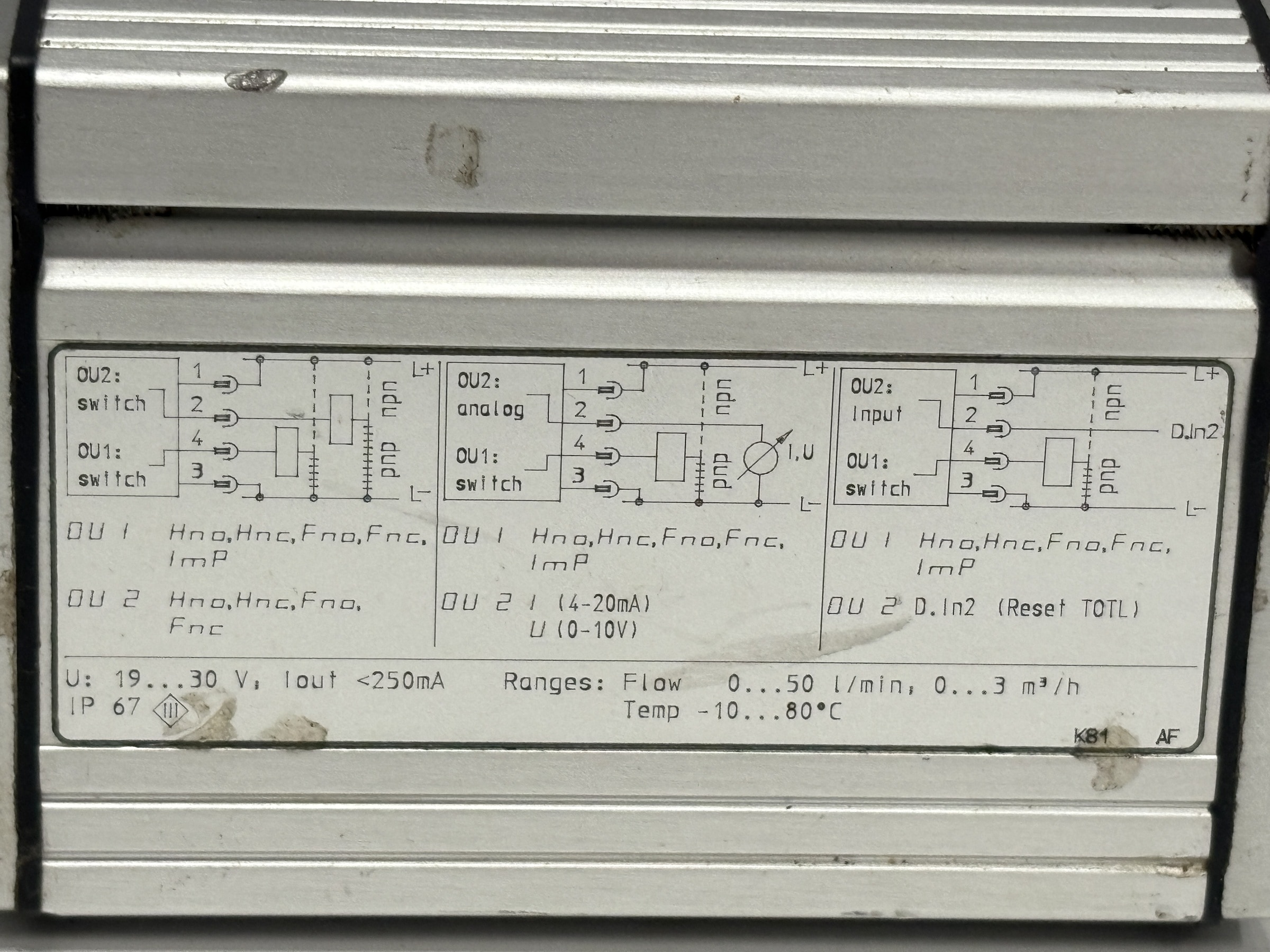 ifm electronic SU7000 Ultrasonic Flow Meter