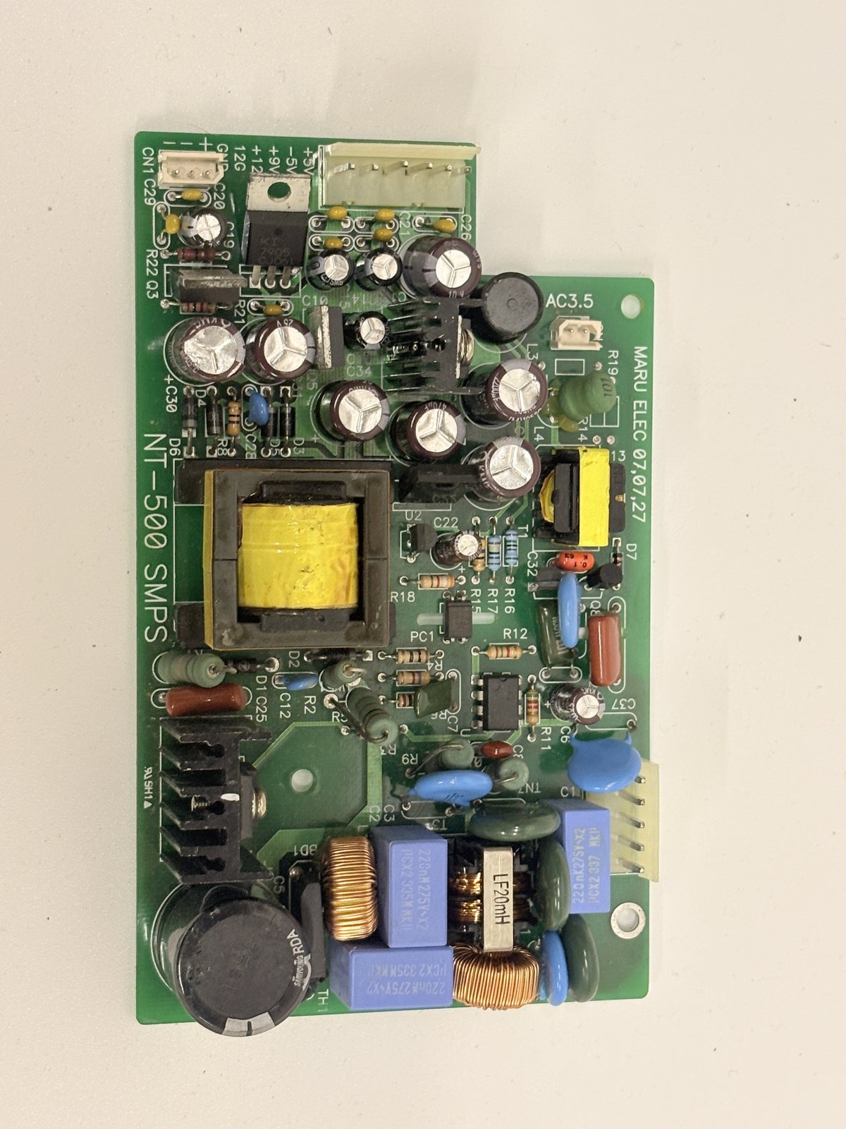 MARU ELEC NT-500 SMPS Switch Mode Power Supply PCB Board