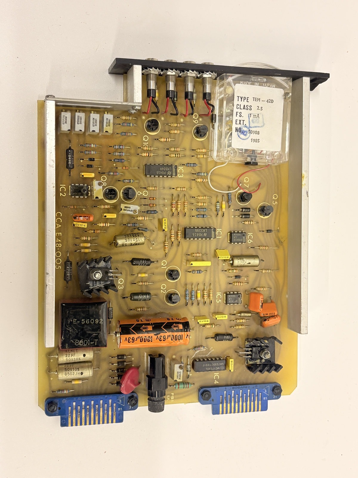 General Monitors TFM-42D Gas Detection Monitor Indicator PCB
