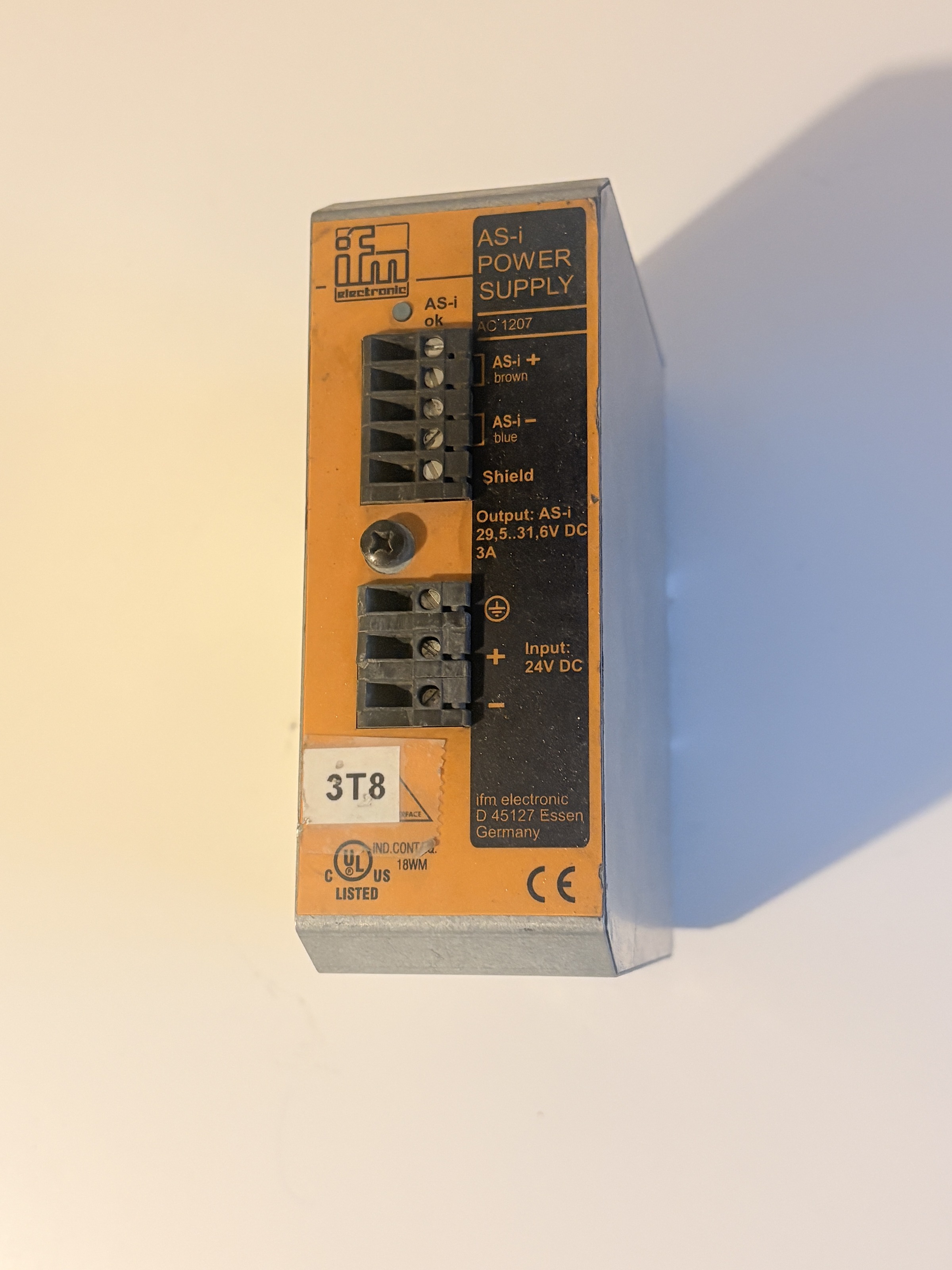 ifm AC1207 24VDC AS-i 3A Interface Power Supply