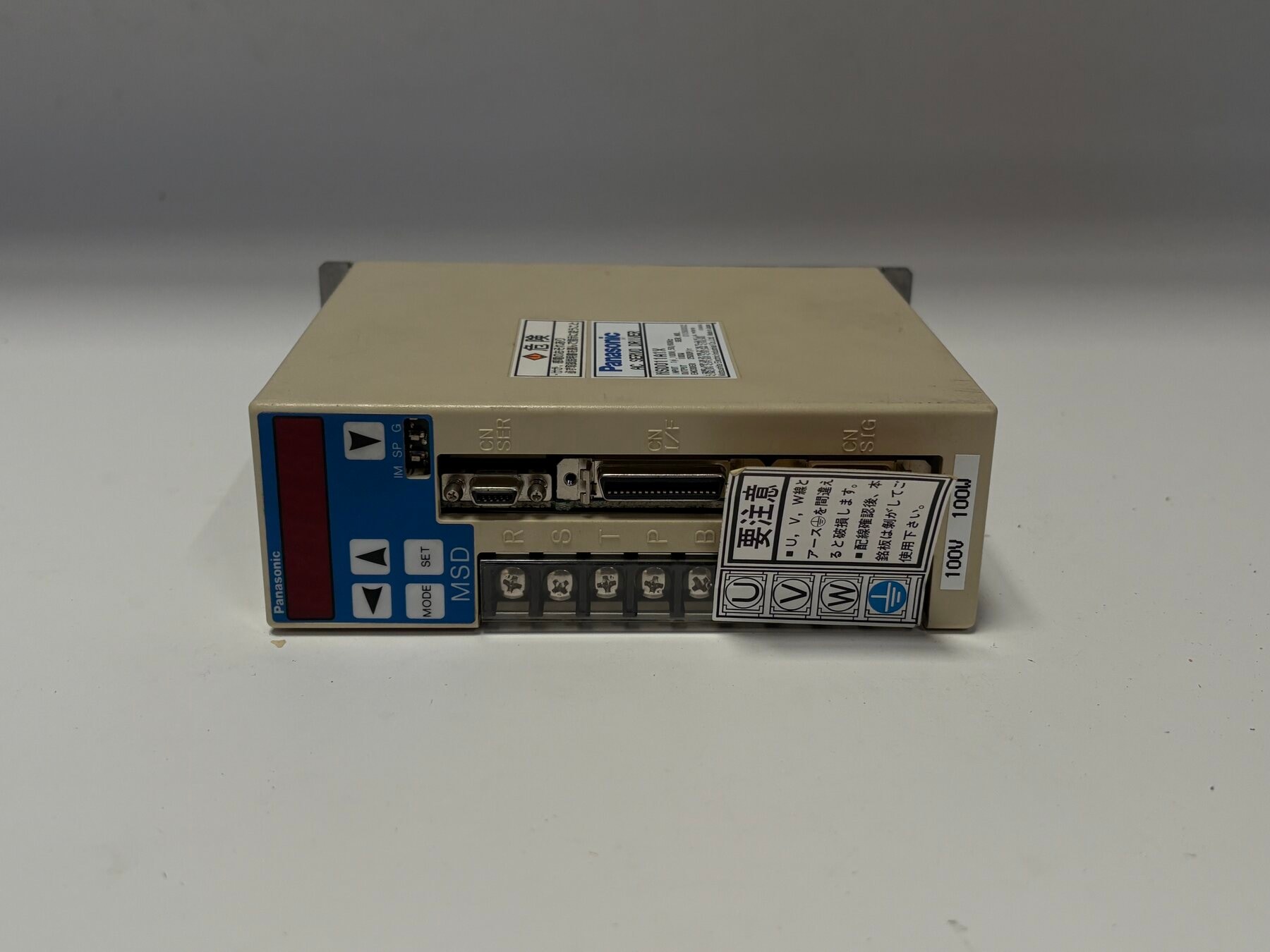 Panasonic MSD011A1X AC Servo Driver 1-Phase 100V 100W