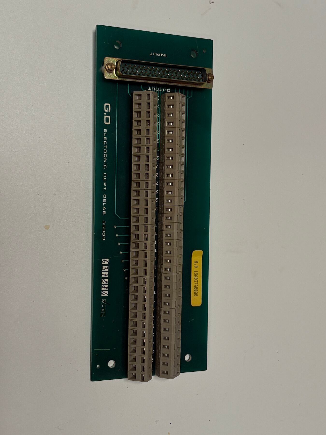 G.D 15A837A020 OELAB 35000 PCB Terminal Interface Board