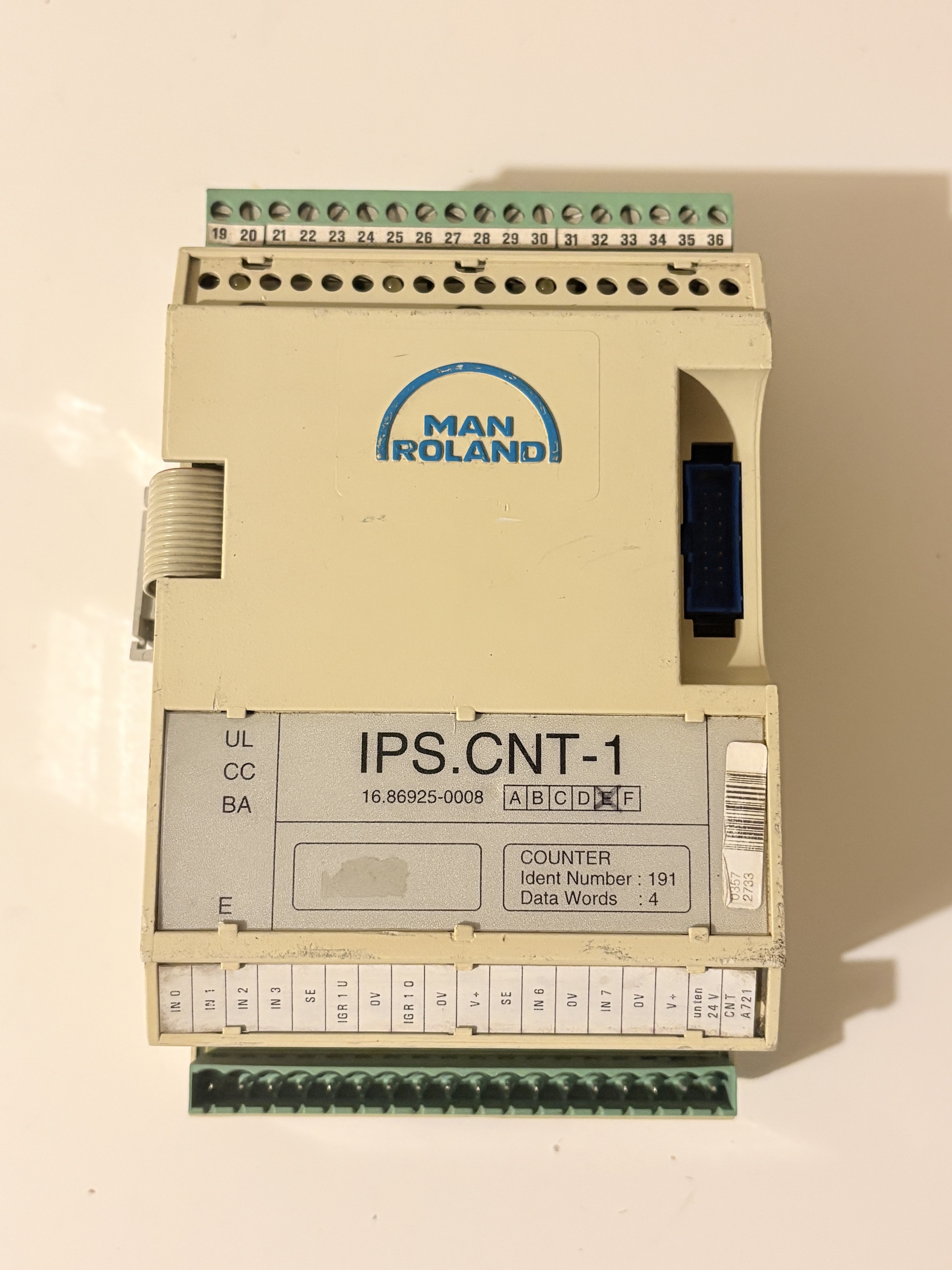 MAN Roland IPS.CNT-1 Industrial Counter Control Module