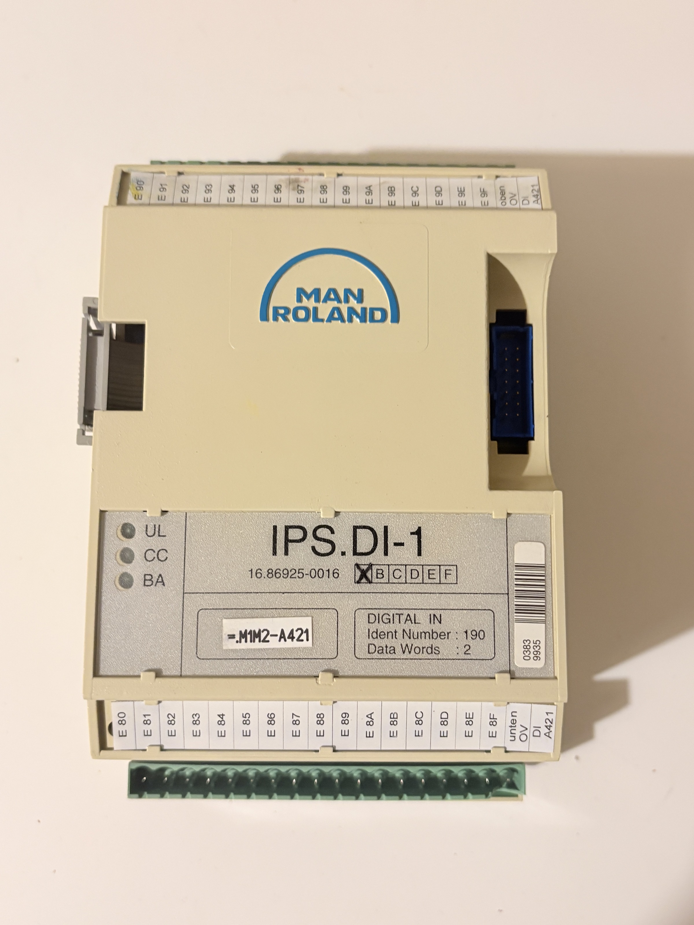 MAN Roland IPS.DI-1 Digital Input PLC Module