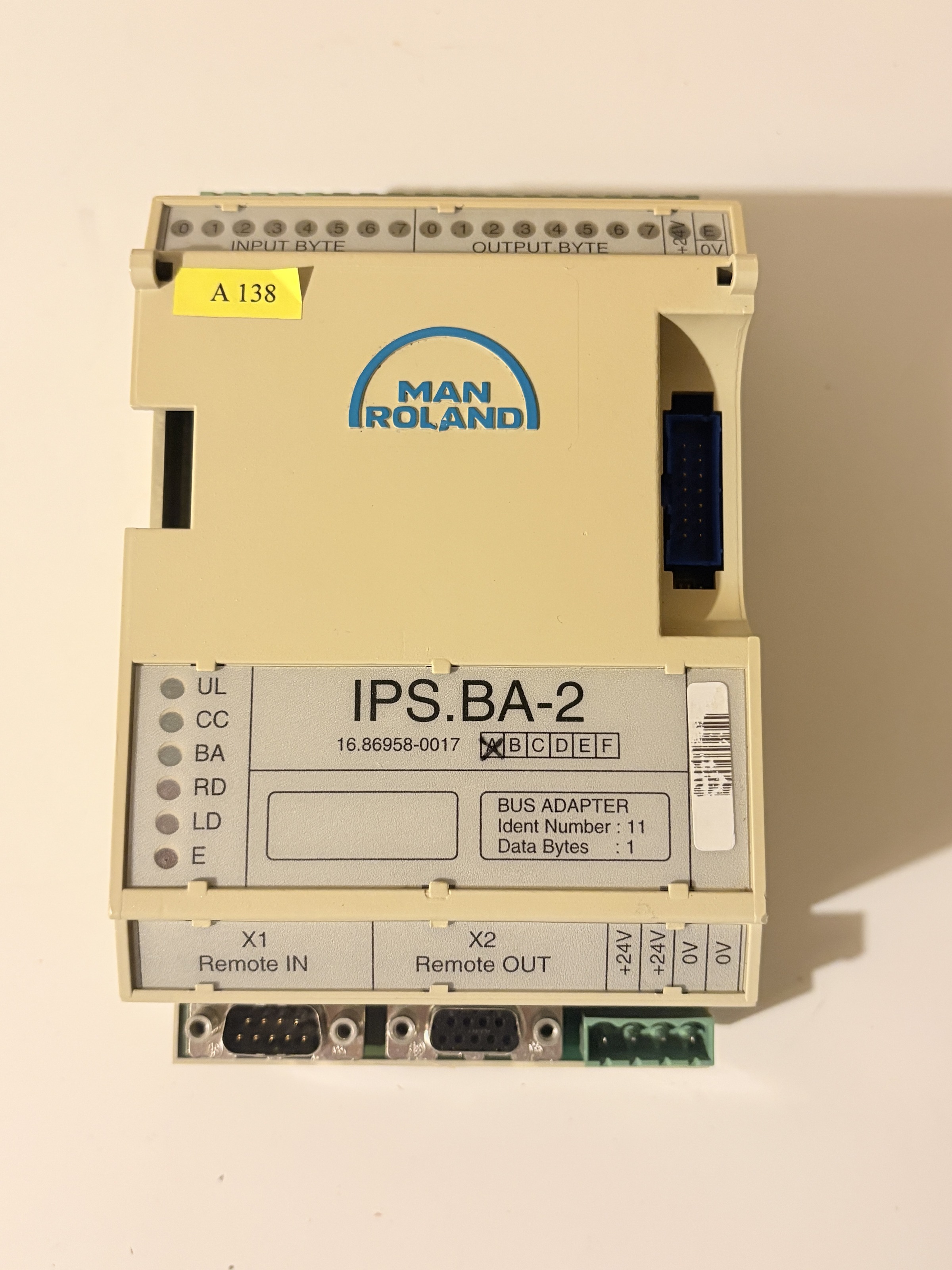 MAN Roland IPS.BA-2 Interbus Bus Adapter Module