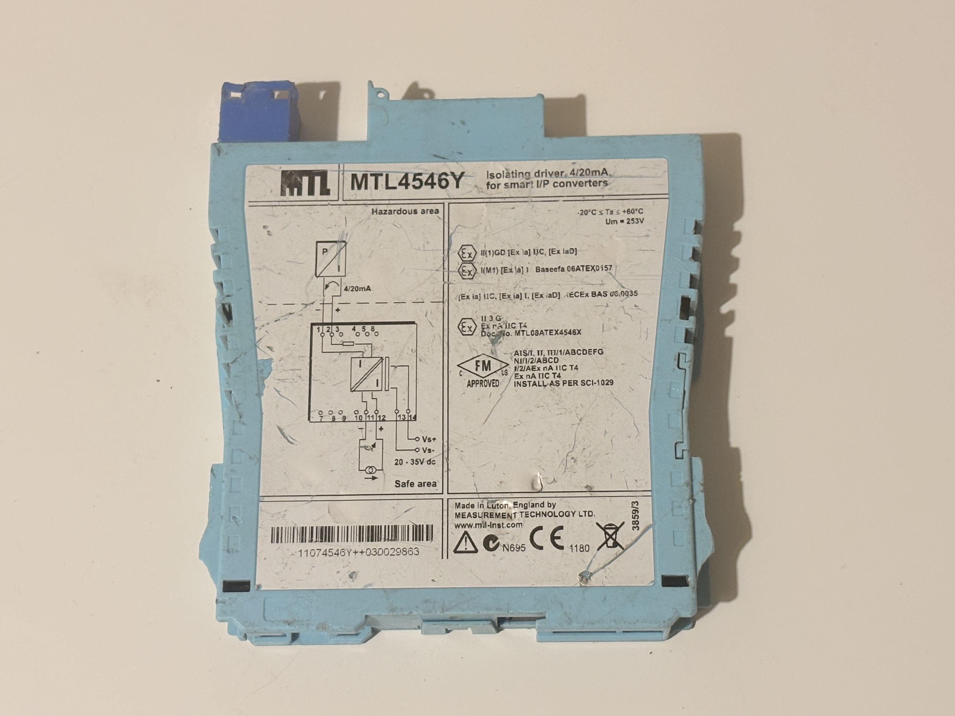Eaton MTL4546Y 4-20mA HART Isolating Driver