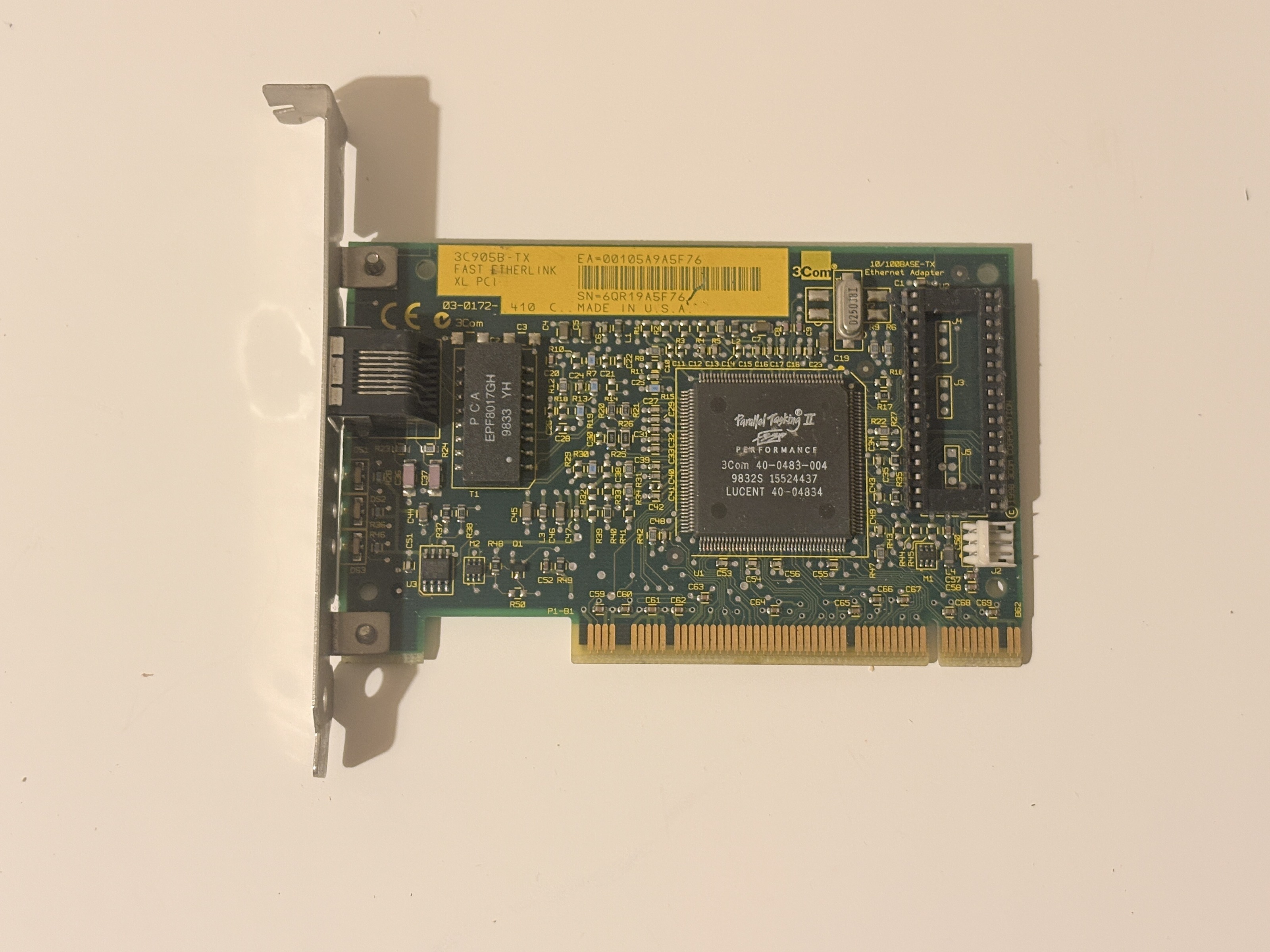 3Com 3C905B-TX Fast EtherLink XL 10/100 PCI Network Card