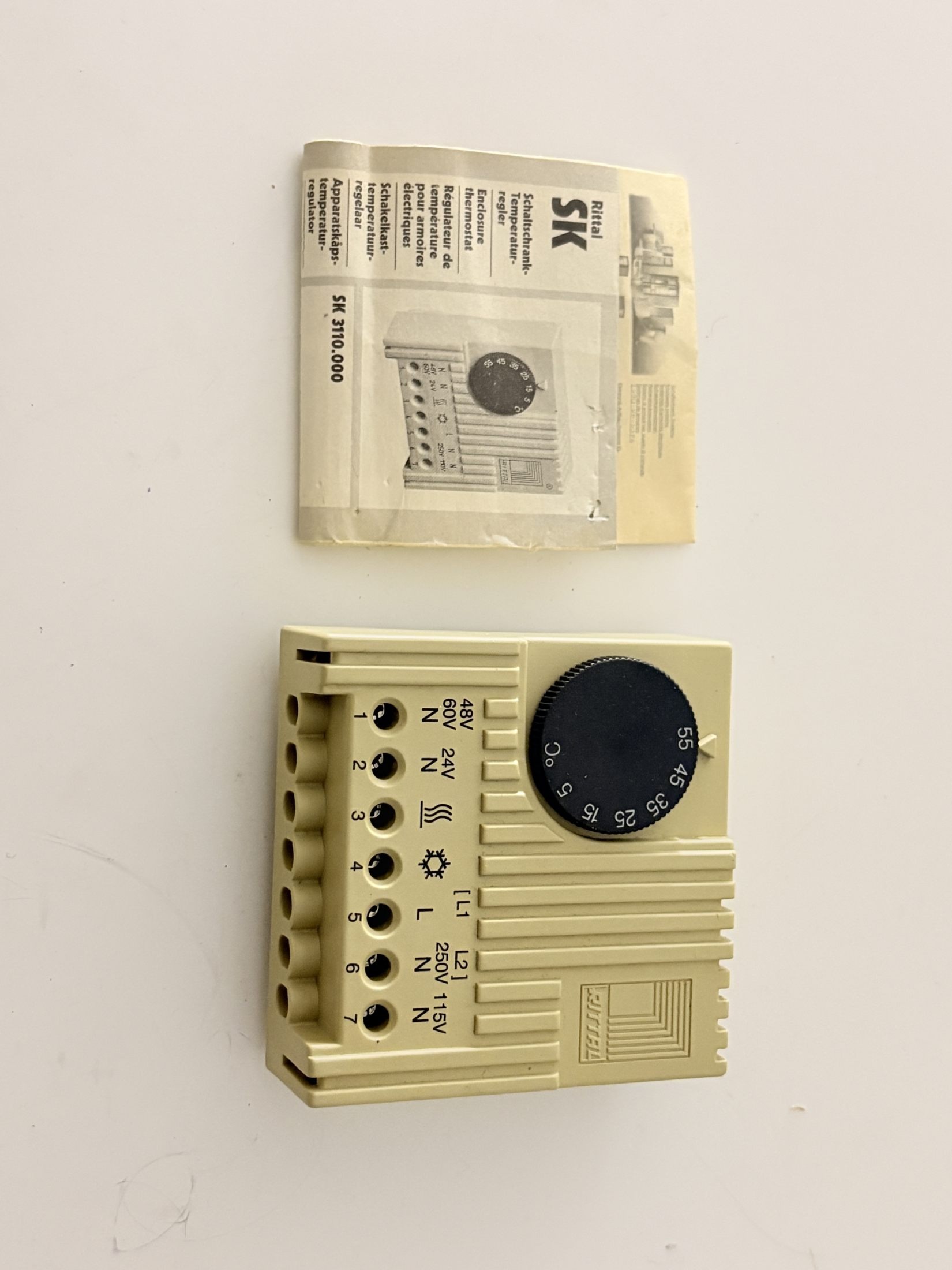 Rittal SK 3110.000 Enclosure Thermostat 5-60C DIN Rail