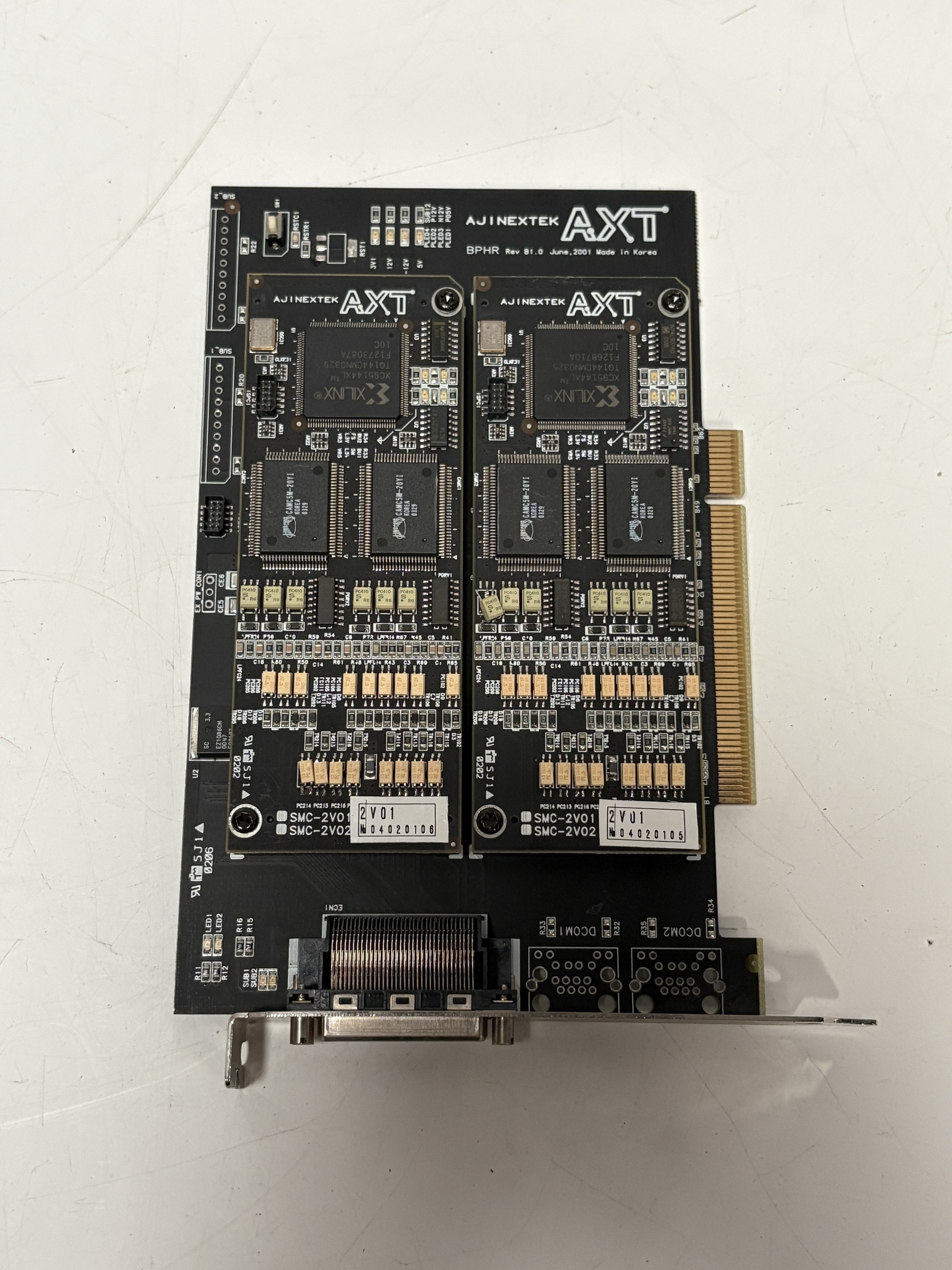 AJINEXTEK AXT BPHR Rev B1.0 Dual SMC-2V01 Motion Control PCI Card