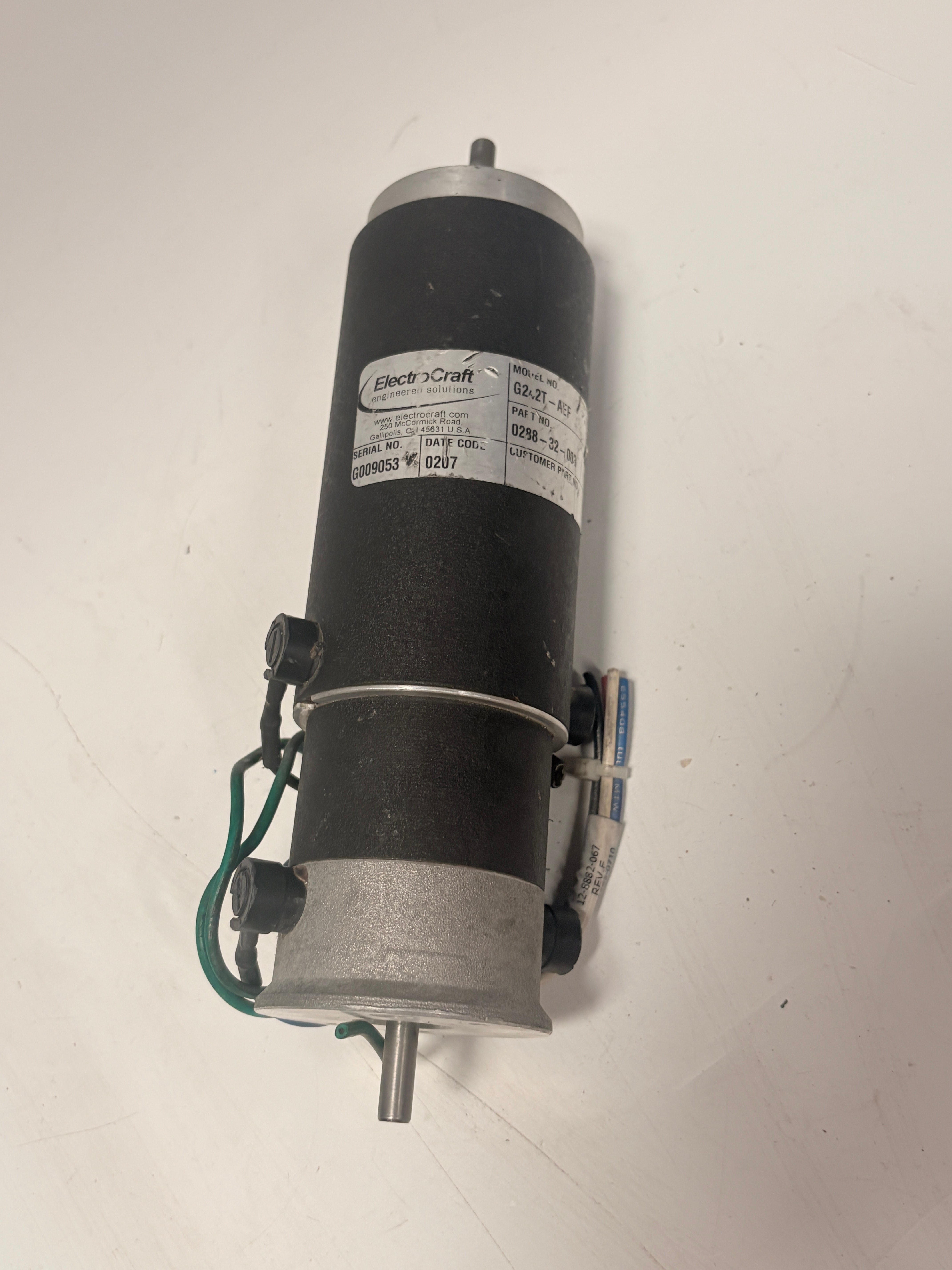 ElectroCraft G242T-AEF 0288-32-003 Brushless Servo Motor