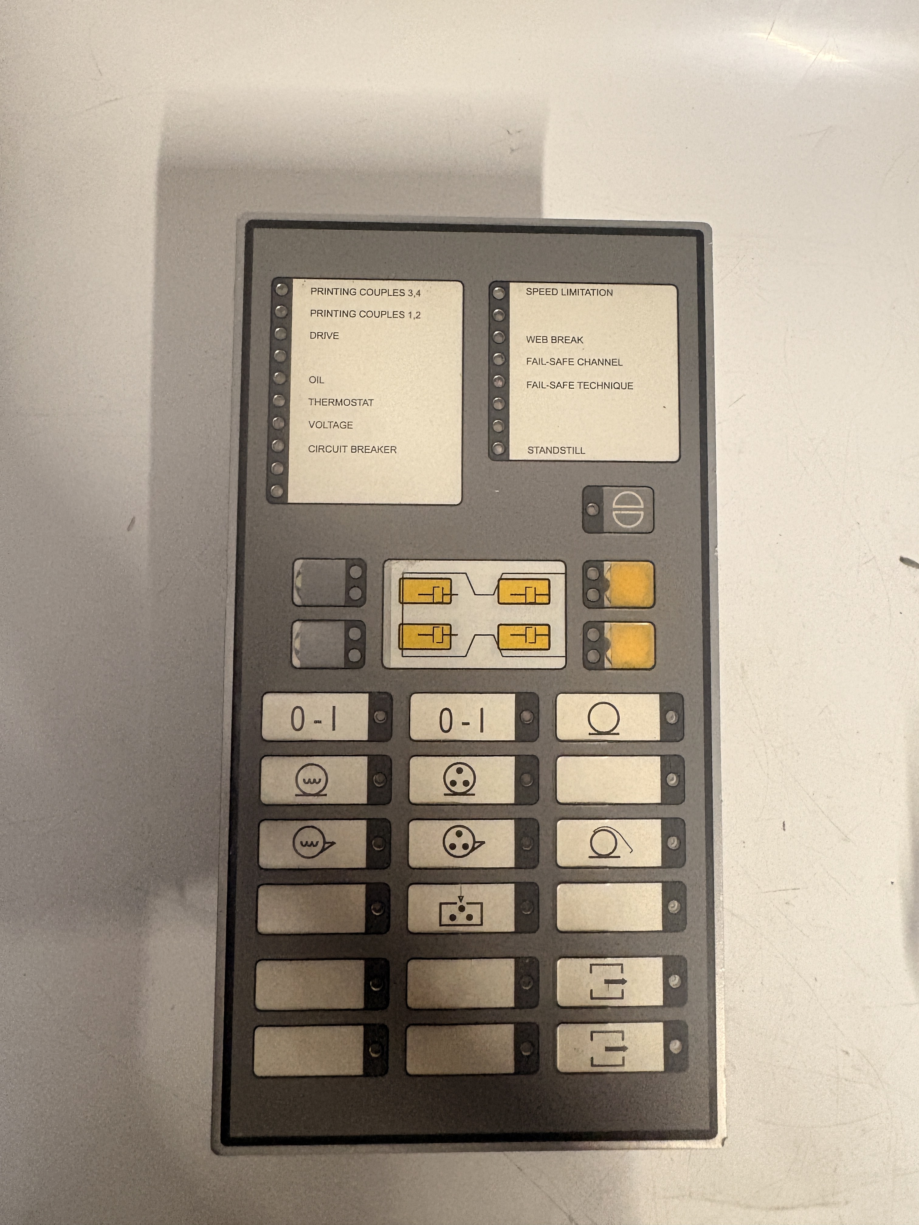 MAN Plamag 5010437 EAE Bedienst. 45/46 Printing Press Operator Panel