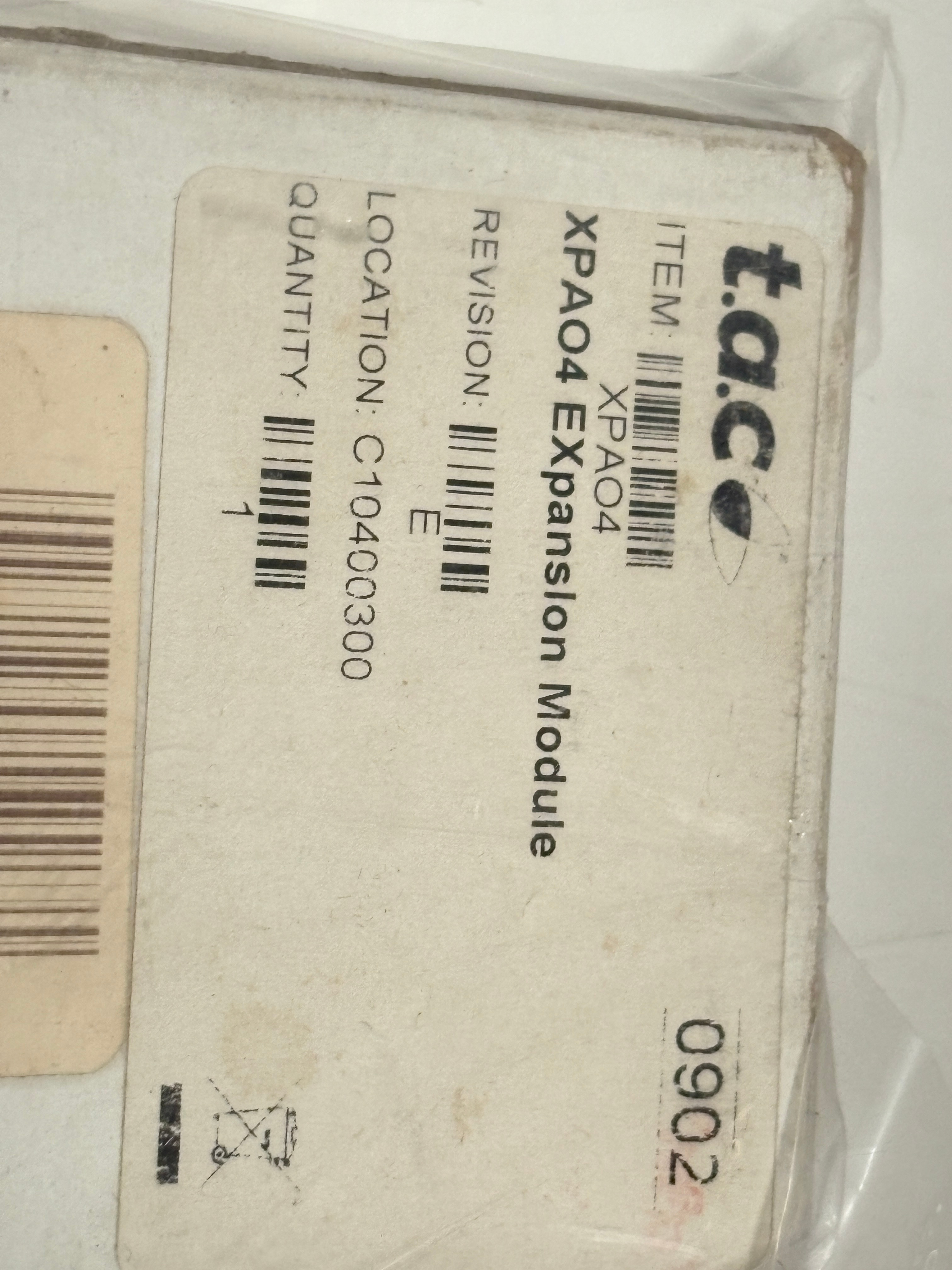 TAC Schneider xPAO4 Andover Continuum Expansion Module Rev E