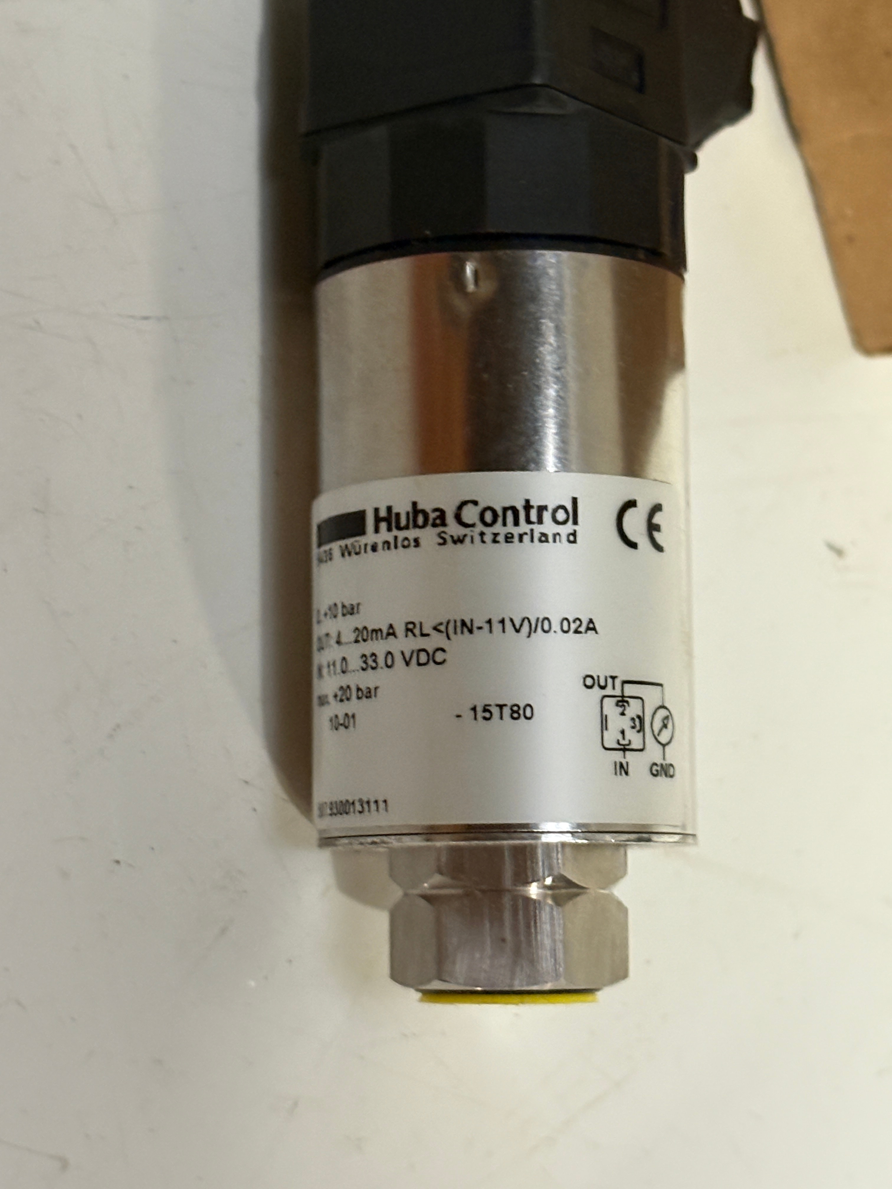 Huba Control 507.930013111 Pressure Transmitter 0-10 Bar