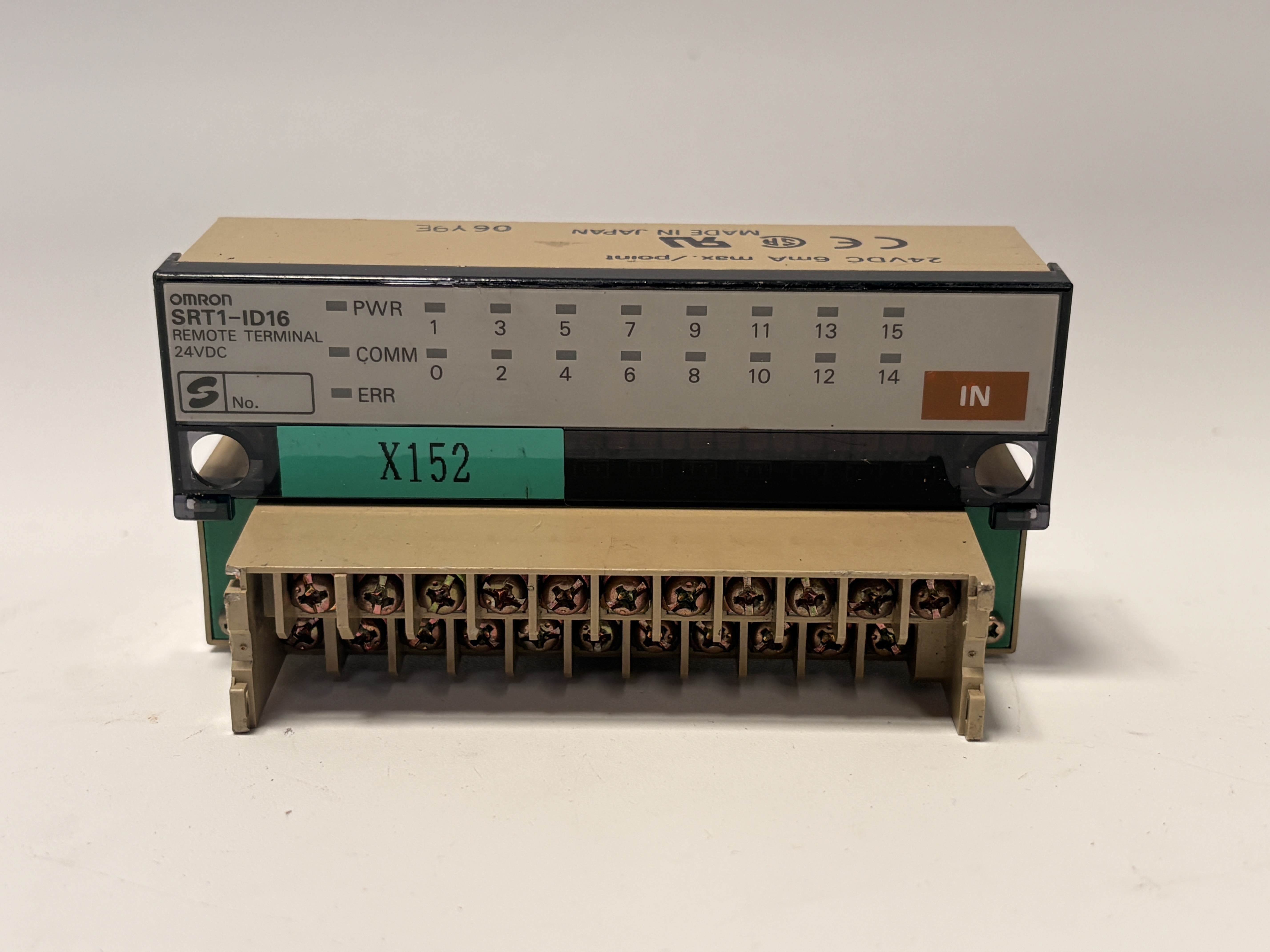 Omron SRT1-ID16 16-Point 24VDC Remote Input Terminal PLC Module