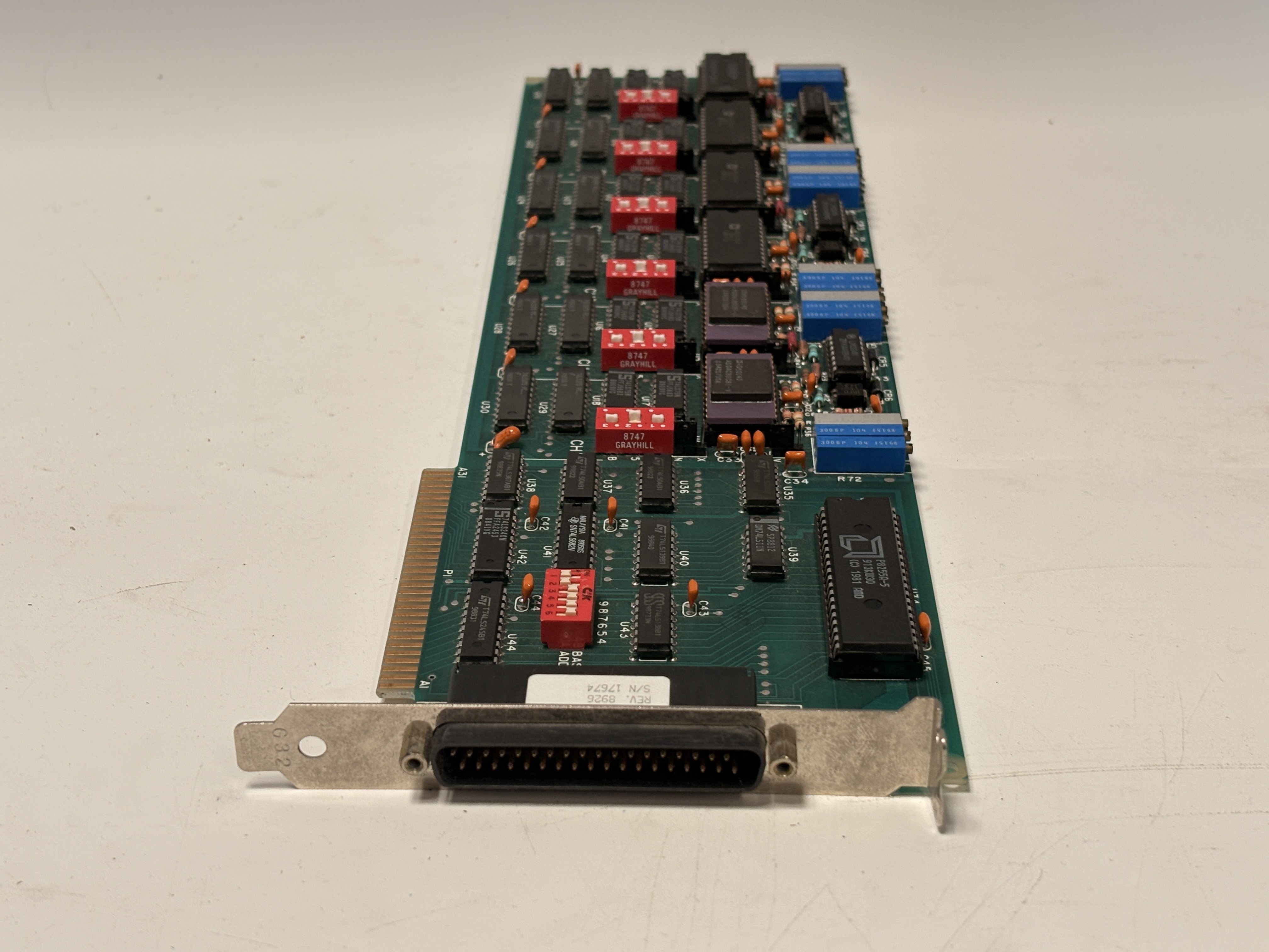 MetraByte Corp Legacy ISA I/O Interface Board REV 8926 DB Connector