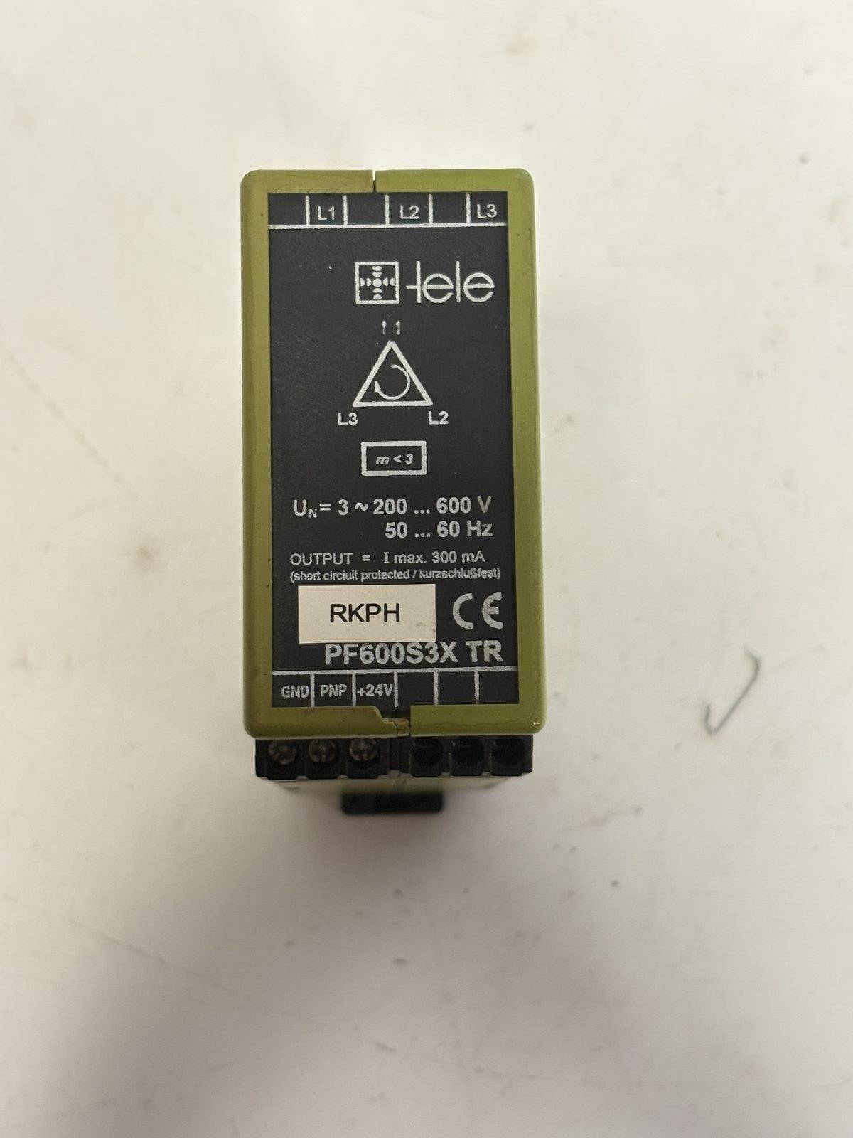 Tele PF600S3X TR 3 Phase Monitoring Relay 200-600V